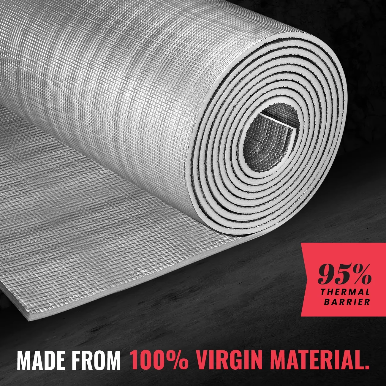 Quality Building Material with Soundproof, Premium Foam Core Radiant Barrier, Versatility in Every Application - Polyethylene Foam 8... Model 77B4EA