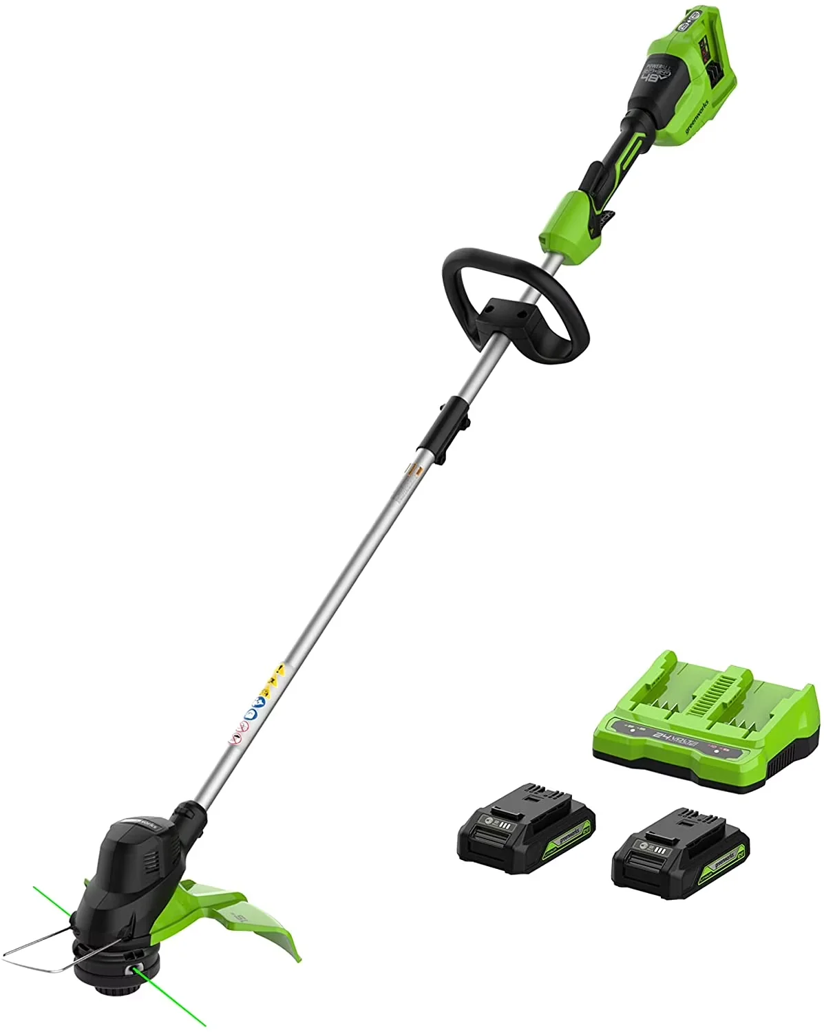 Stylish String Trimmer with Battery, 48V, Automatic Line Feed - Multicolor Model 2C208A