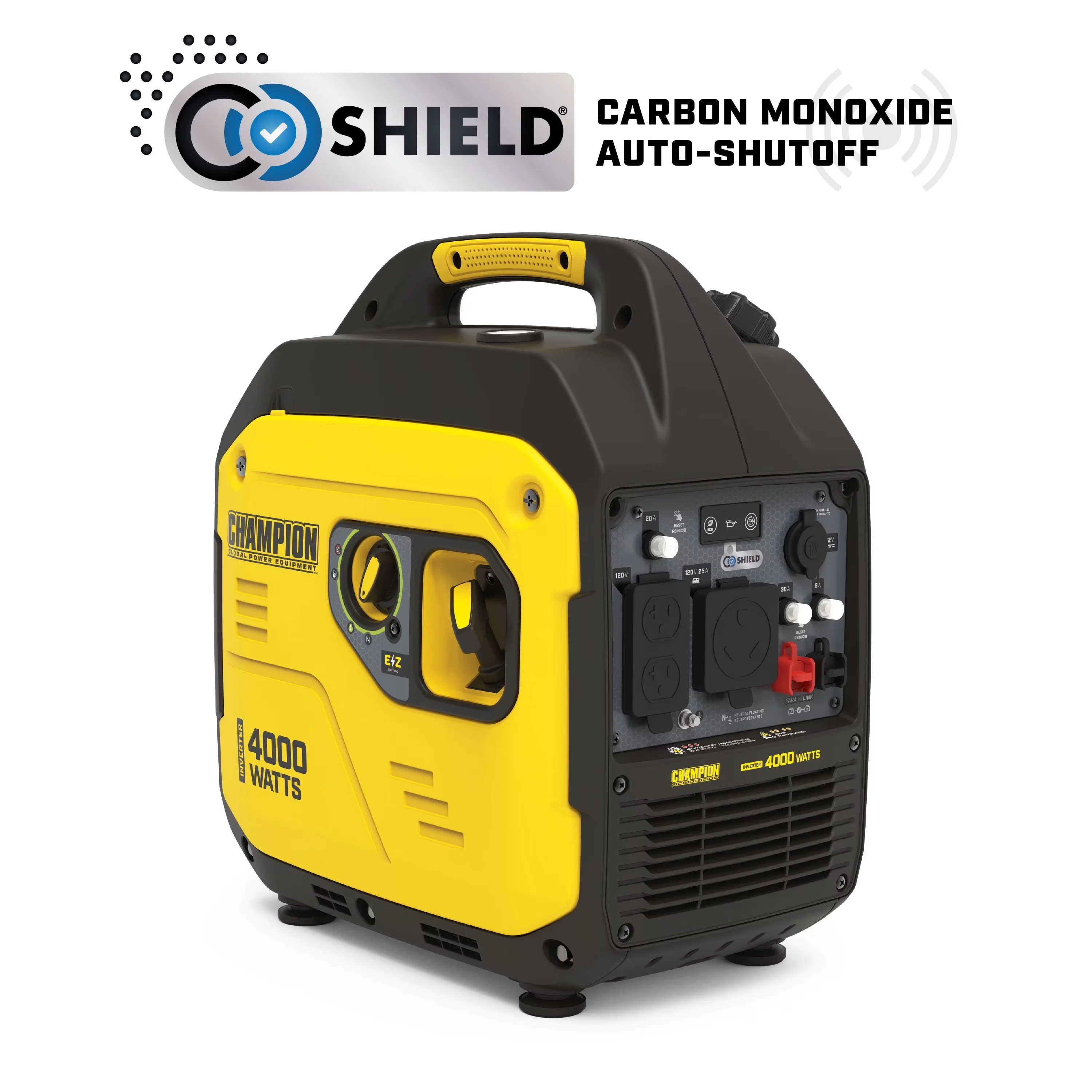 Generator Modern with 4000W, Co Shut-Off, 4000-Watt RV Ready Portable Inverter - Model 9C5503