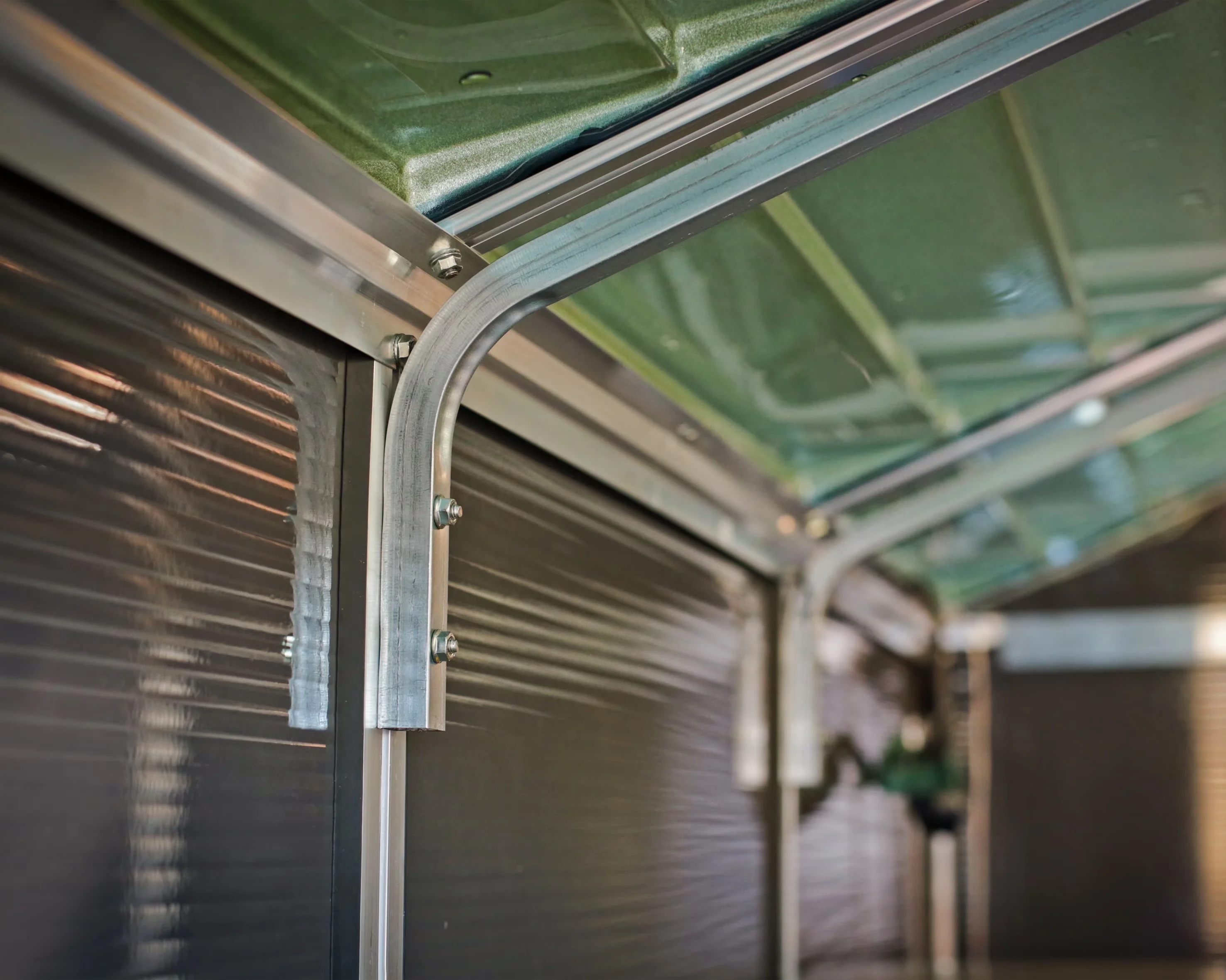 Innovative Shed with Uv Resistant, 6' x 5' x 6' - Polycarbonate, Aluminuim Gray Model B55926
