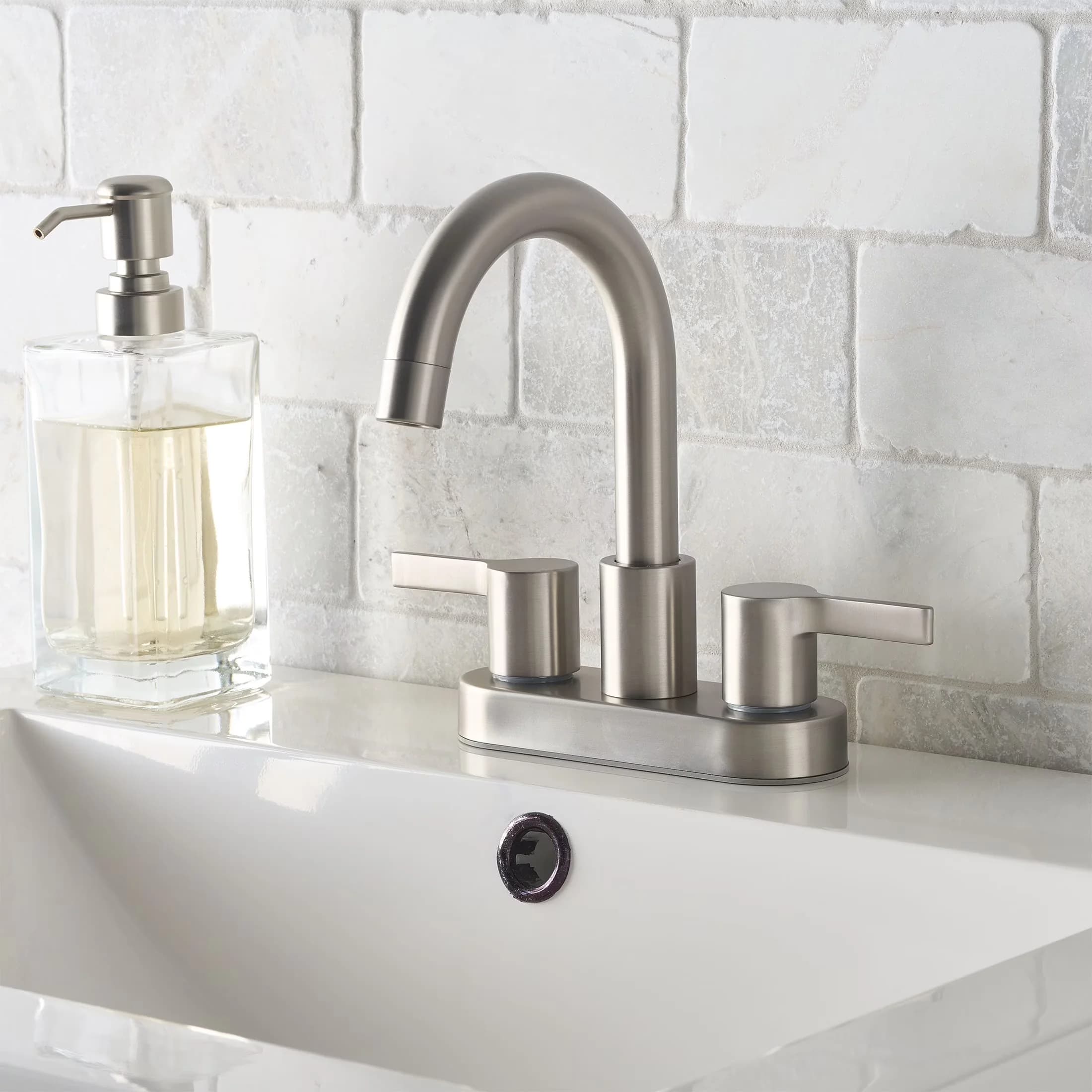 Bathroom Renovation Stylish with Temperature Control, Easy To Install, Easy To Clean - Silver Metal, Abs Model E6A600