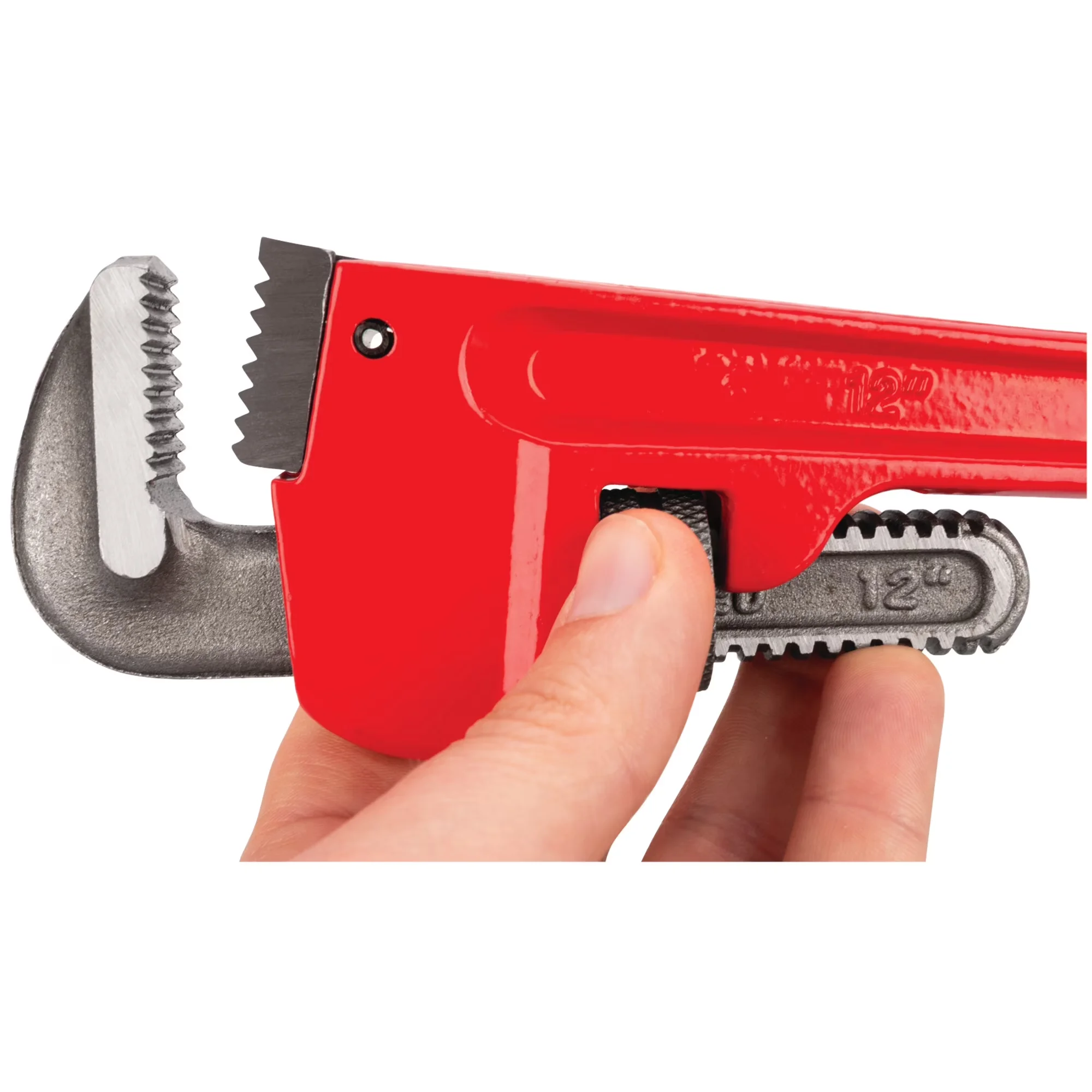 Hand Tool Set Reliable with Adjustable, Drop-Forged Steel, W1133-12B 12 In. Pipe Wrench - Red 12" Model 9112FA