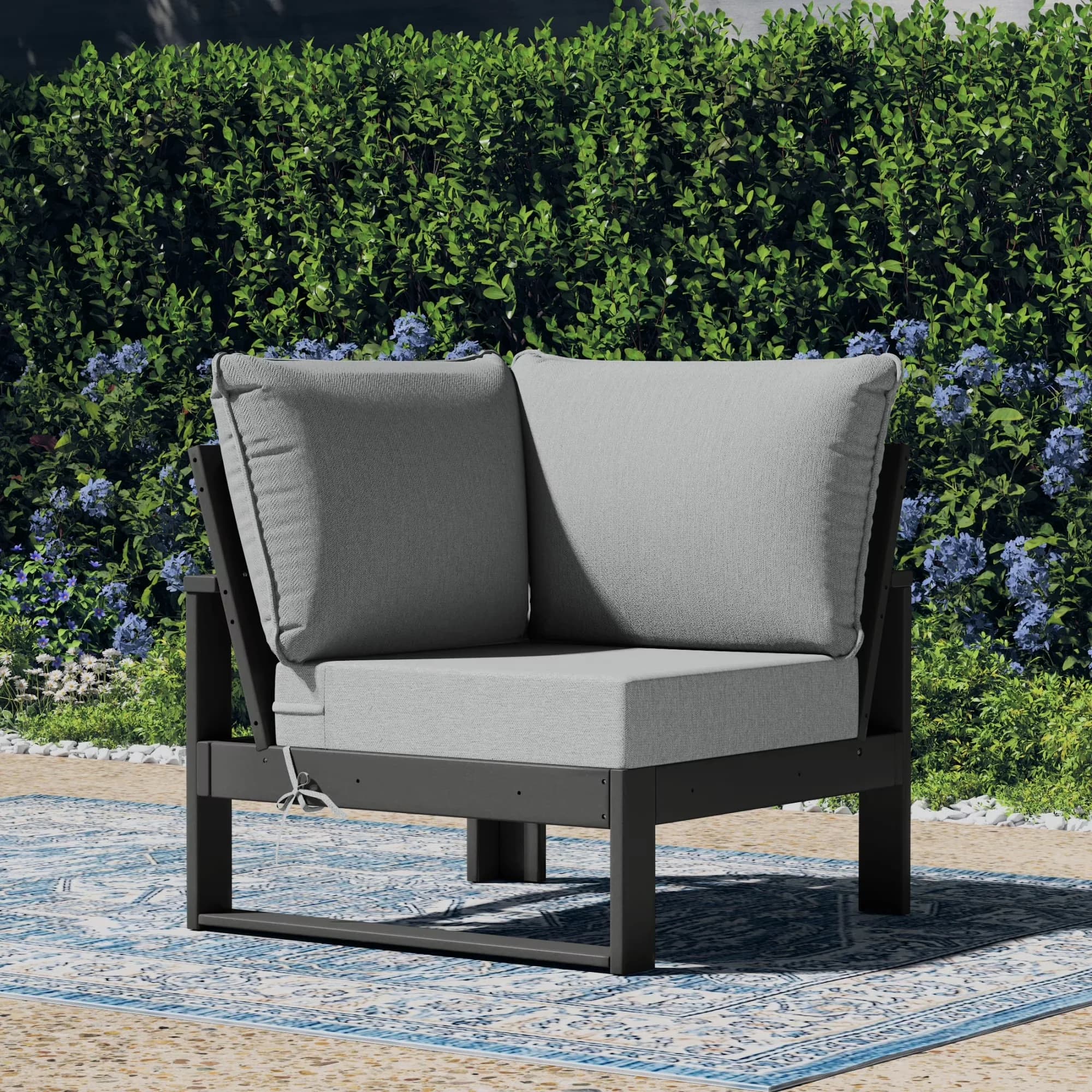 Reliable Outdoor Sofas Sectional with Modern, Montara HDPE Corner Sofa Seat - Hdpe Gray Model 91EFCA