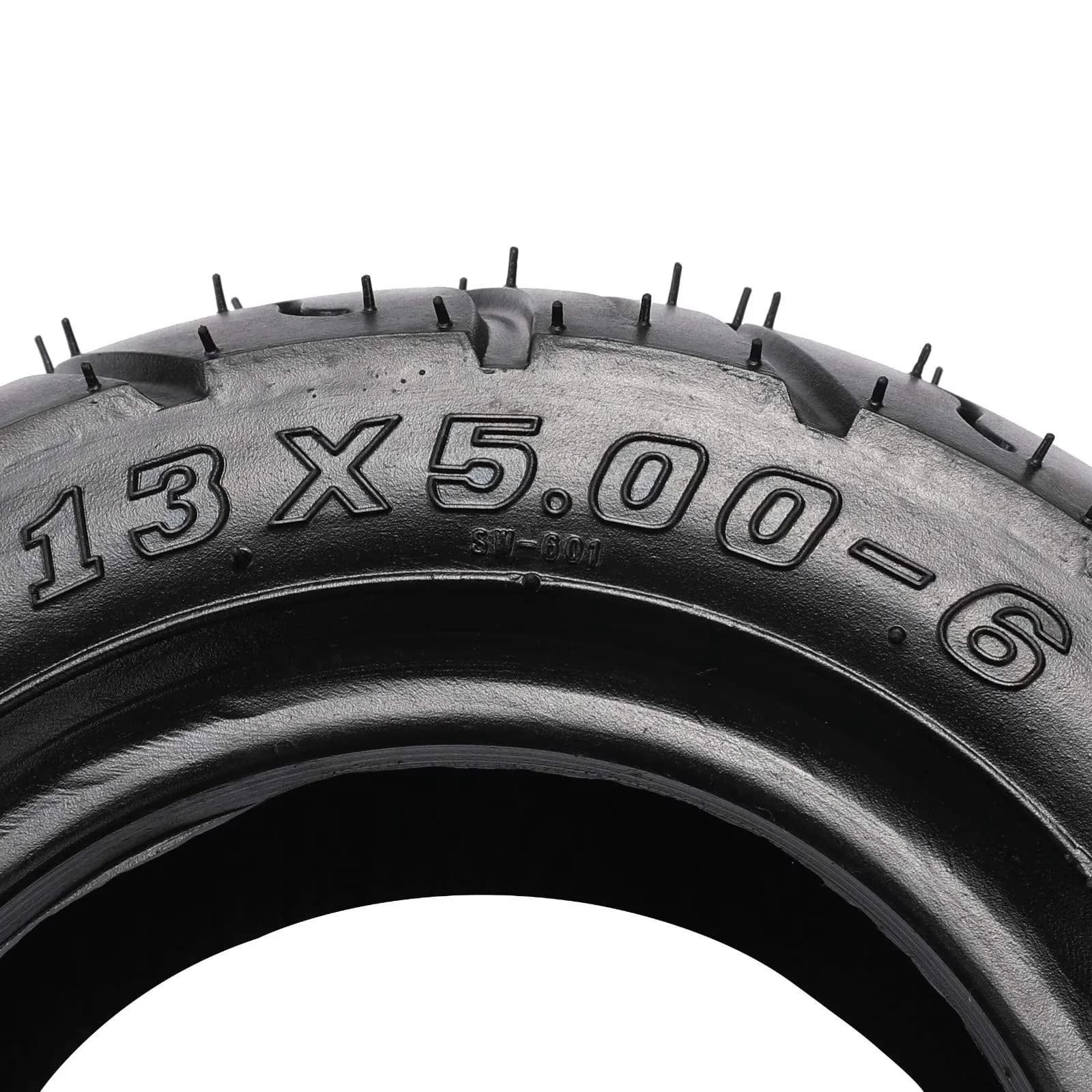 Golf Cart Tire Premium with Package includes :1 x tire, 13x5.00-6 Tubeless 13x5-6 for Garden - Model 144FDC