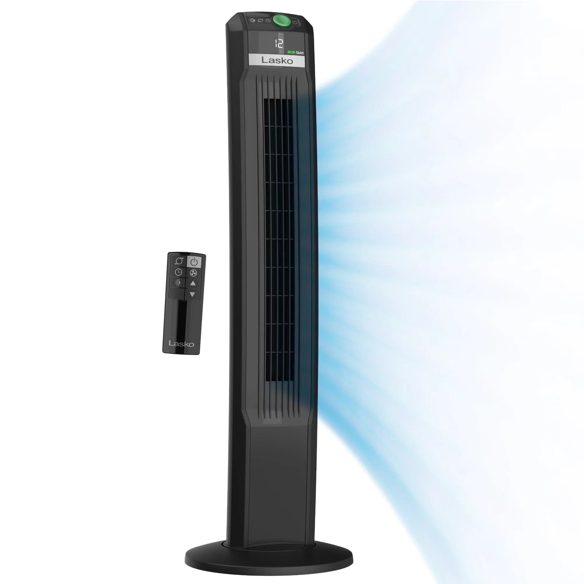 Essential Fans In Cooling with Oscillating, Timer, 42" EcoQuiet 12-Speed DC Motor Tower Fan - Model 15CDB2