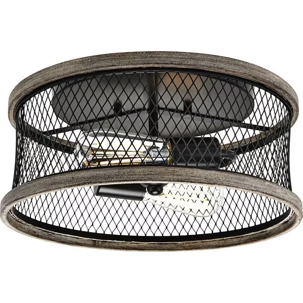 Quality Ceiling Lights Fixture with Incandescent, Energy Efficient - Brown Steel Model C77440
