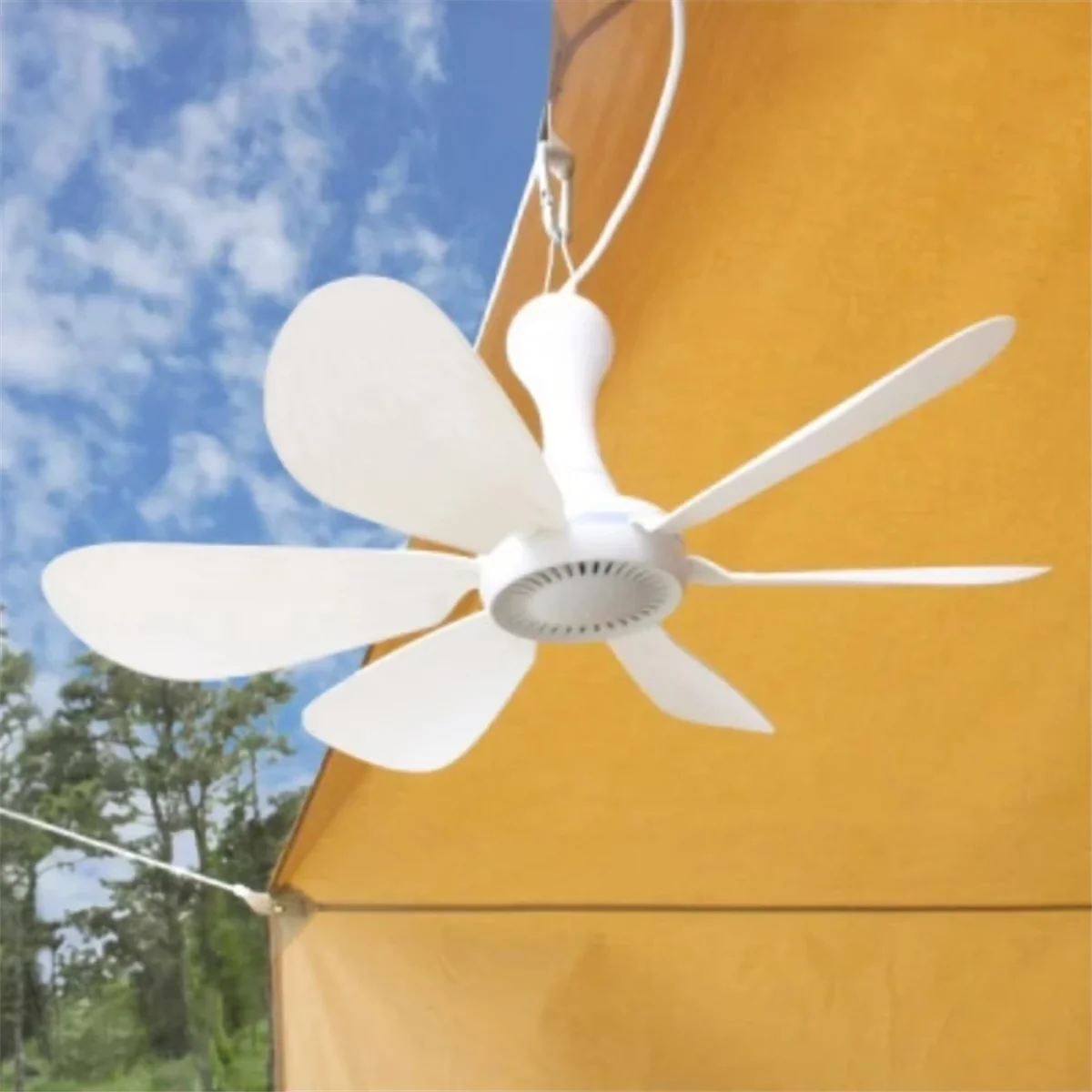 Fans In Cooling Compact with Remote Controlled, and high quality. - Plastic White for Camping, Dormitory Model 27F4ED