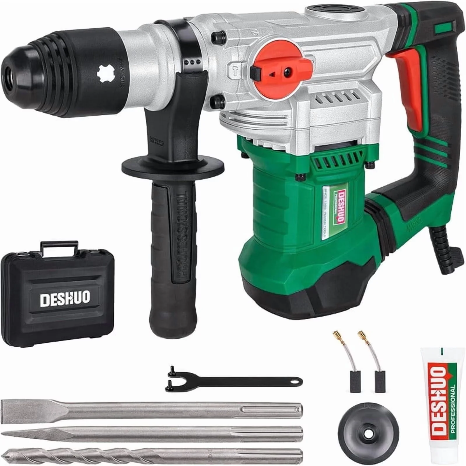 Drills Driver Reliable with 360 Degree Adjustable, Vibration Control, Bits and Case - Green 1-1/2 in Model D95B05