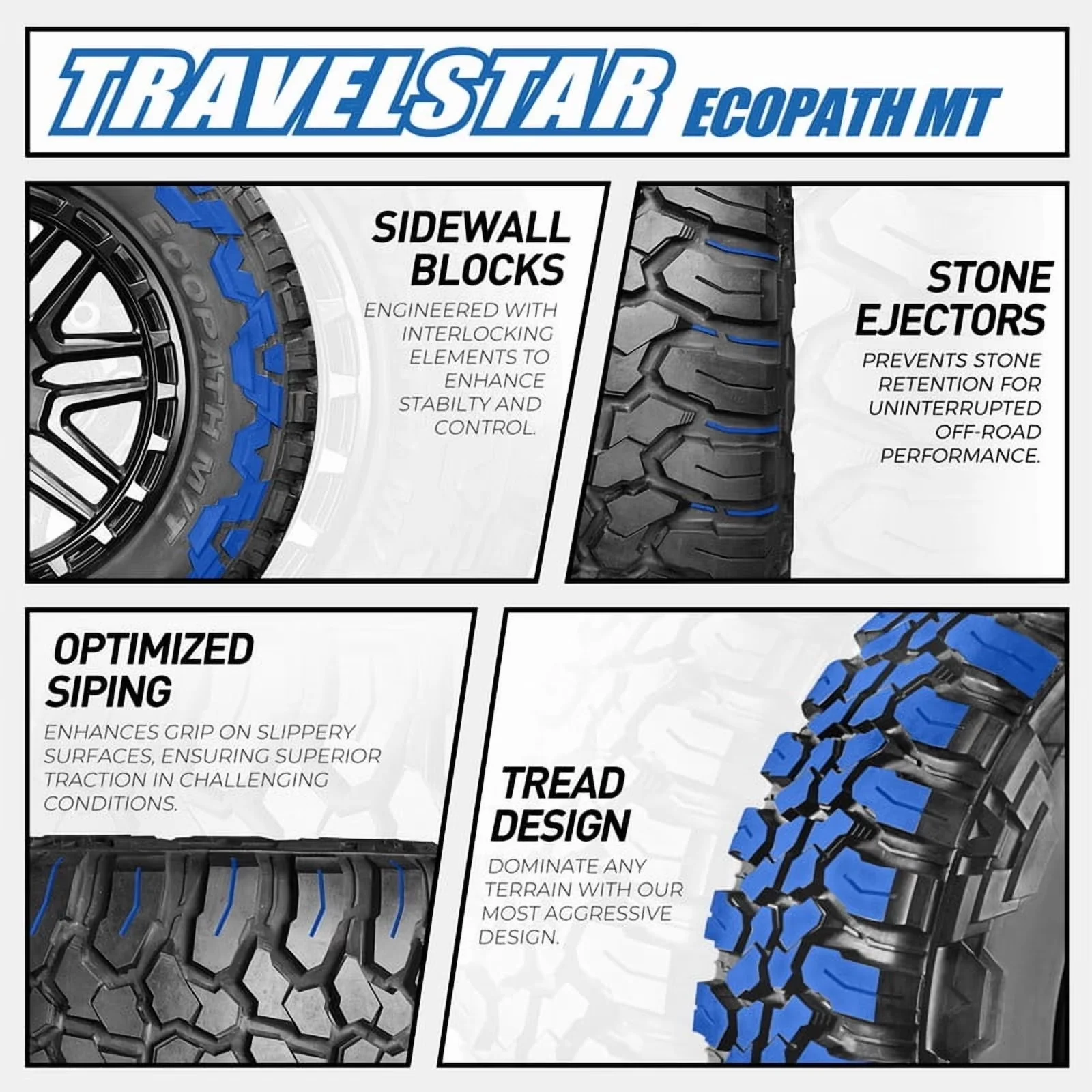 Classic Truck Tire with Fits Multiple Makes And Models, Road Hazard Warranty. - Model 928A39
