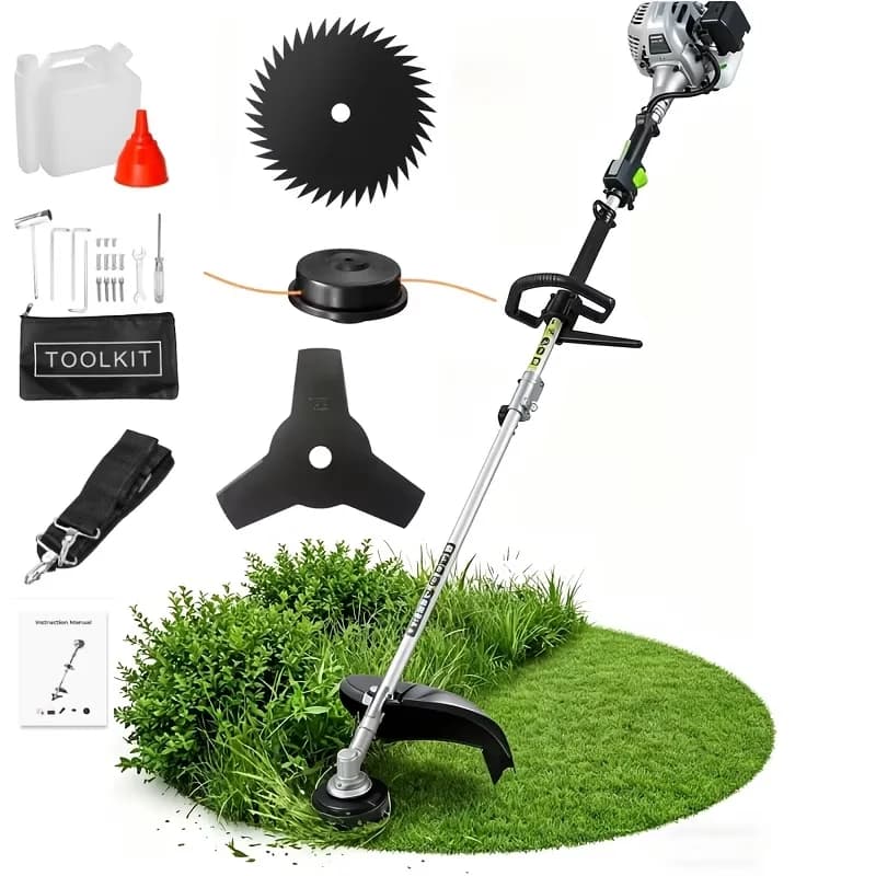 Versatile String Trimmer with 10'' Brush Cutter, 36cc Weed Wacker Gas Powered - Green Model C5D43A