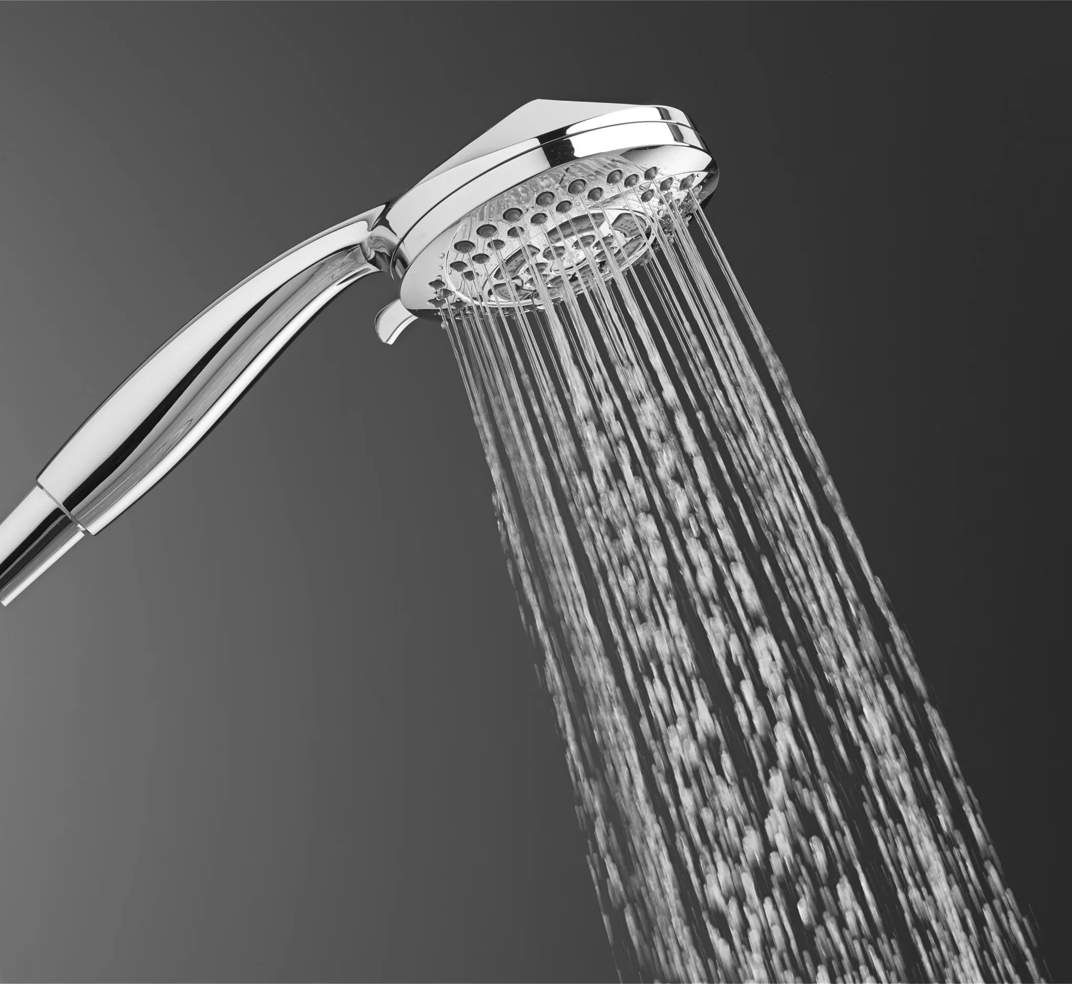 Shower Head Sleek with Handheld, 4-1/2" (114 mm) diameter easy clean face - Brass Silver Model 0F8D25