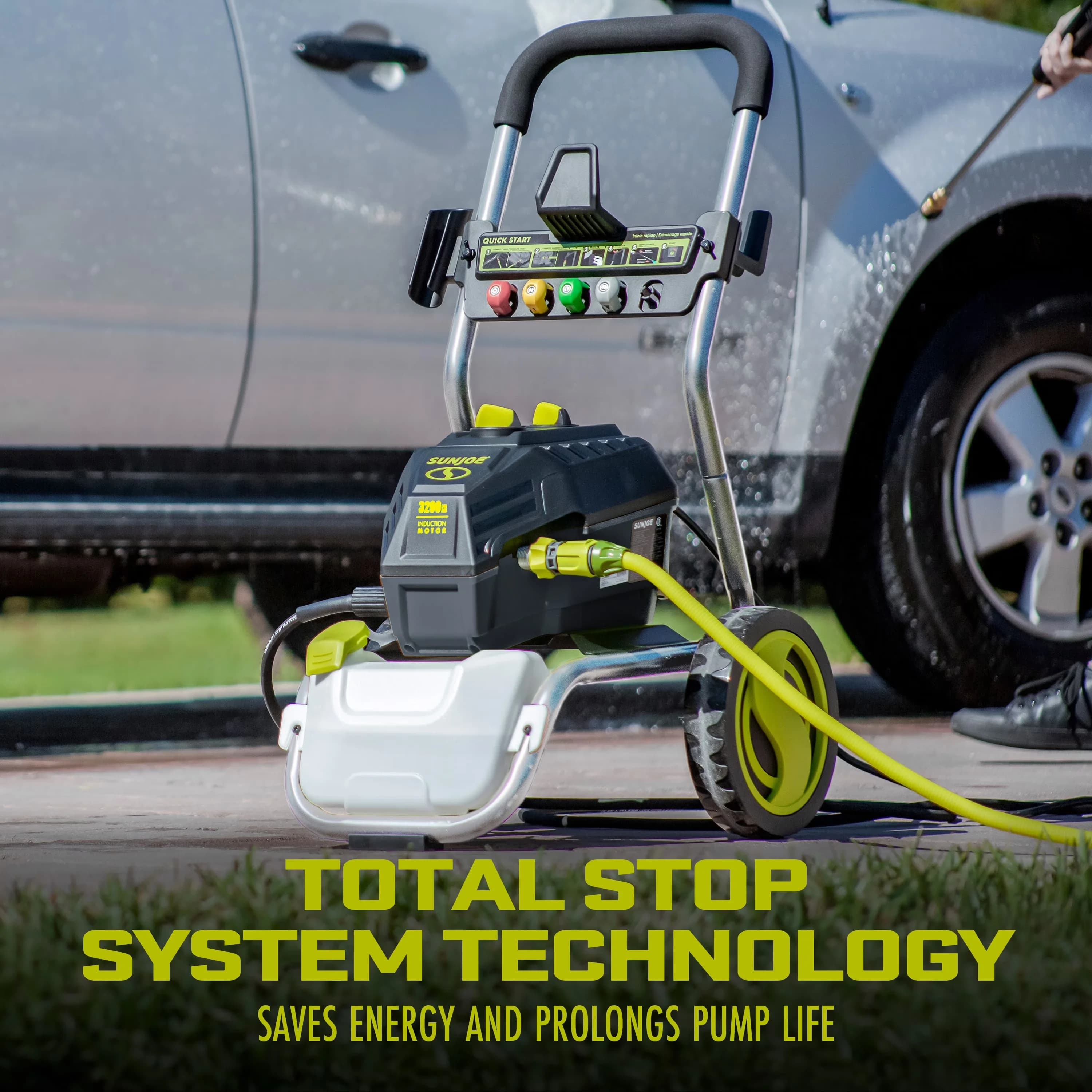 Pressure Washer Classic with Adjustable Wand, Kink Free Hose, Quick Connect Tips - Model D3085D