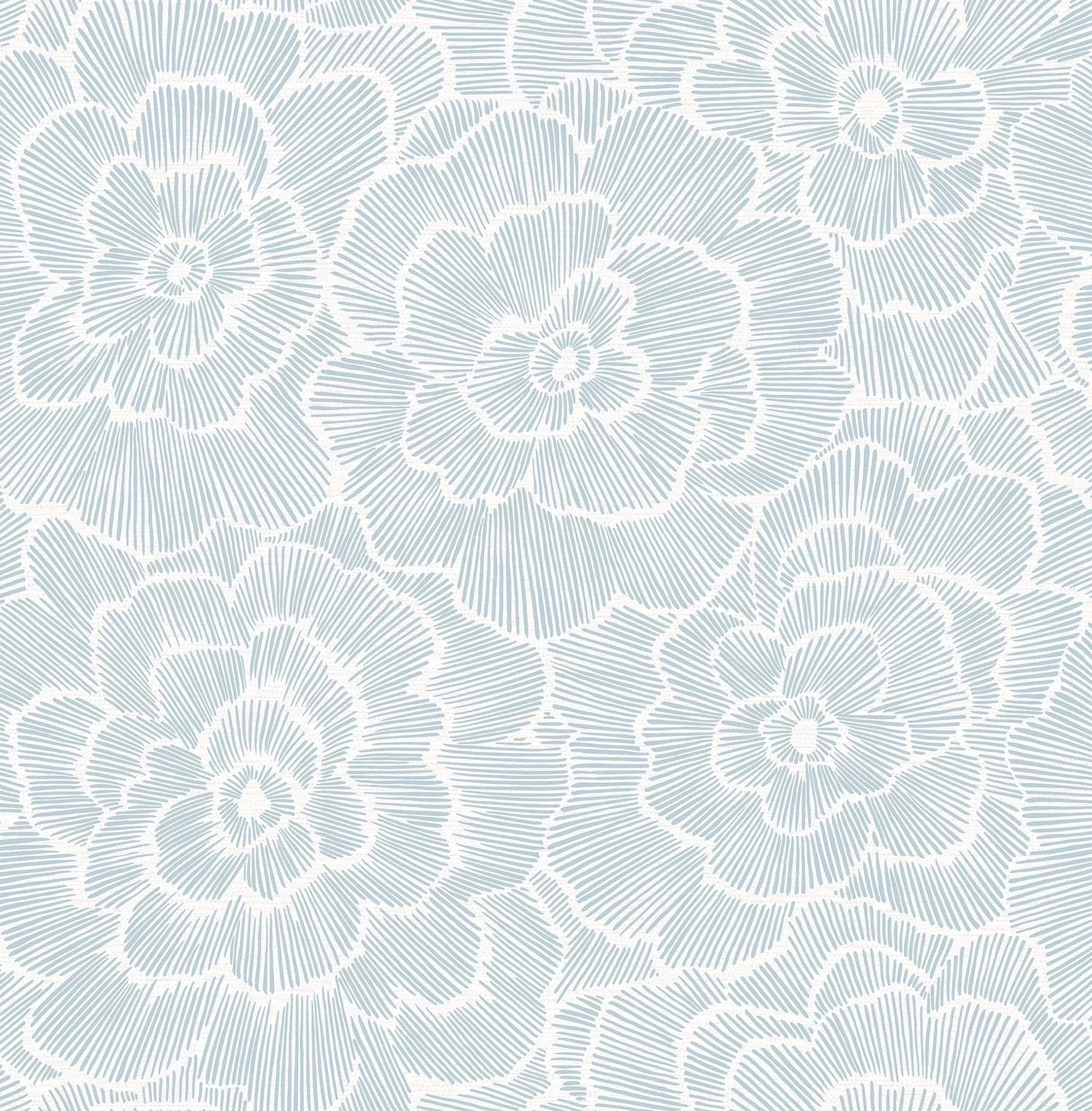 Sleek Wallpaper with Removable, Blue Saraya Peel & Stick - Vinyl Blue - Durable Build Model E63A31