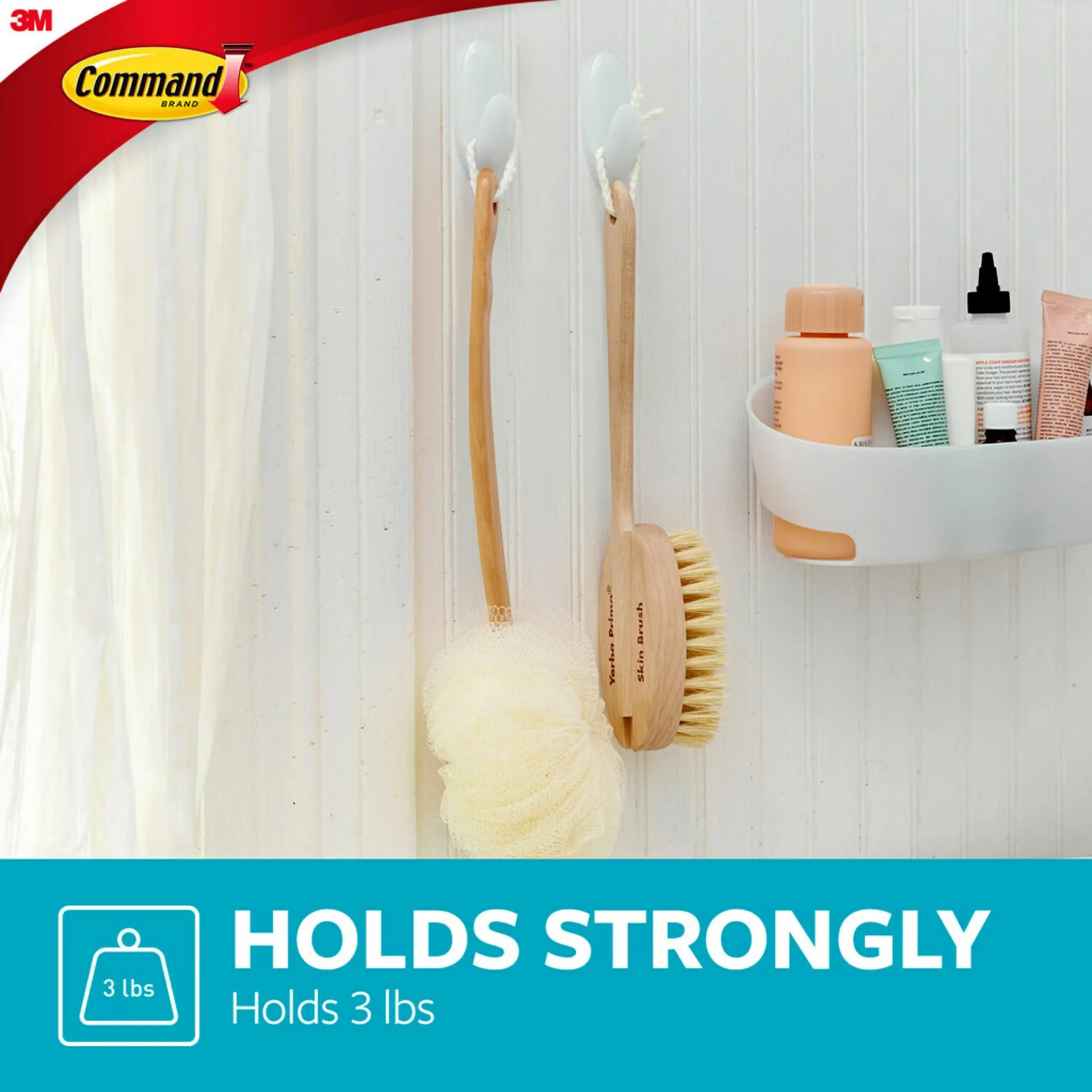 Quality Damage-Free Hanging with Easy Installation, Rust Resistant, 6 Wall Hooks - Plastic M Model 5075B9