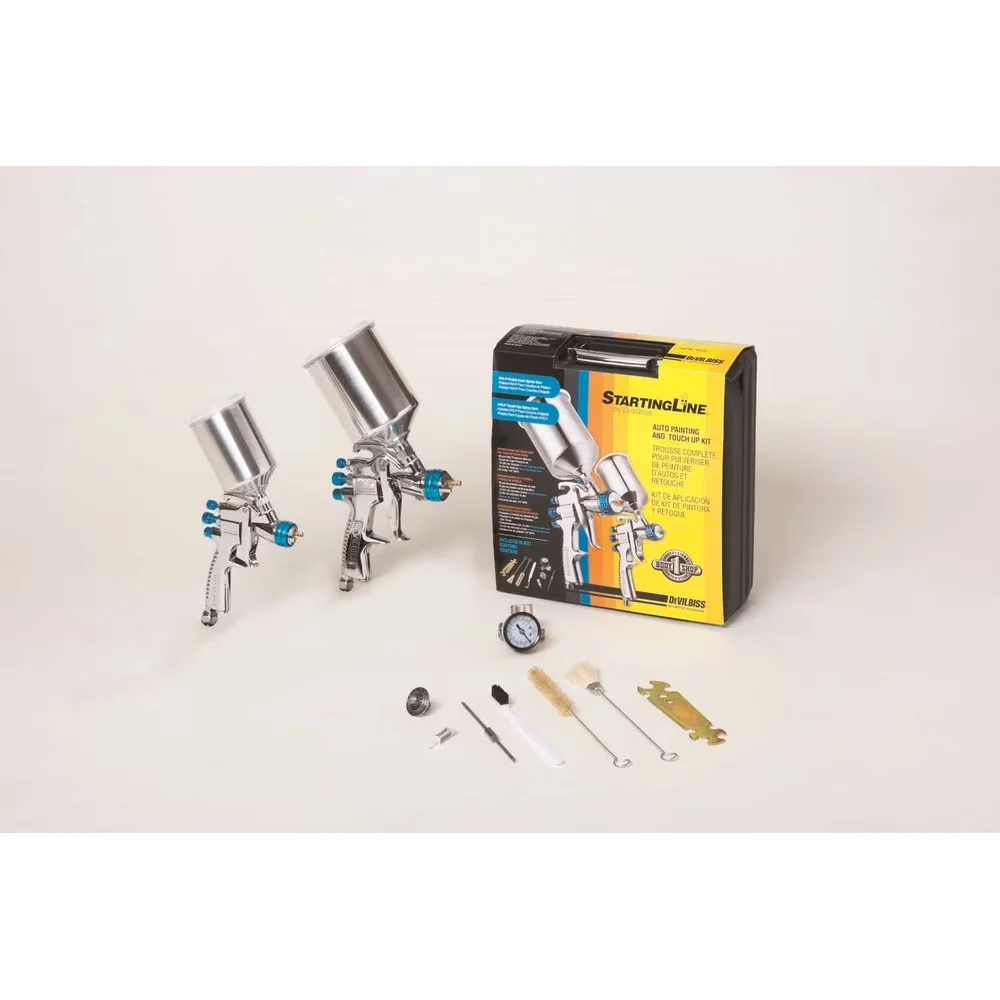 Modern Air Tools Compressor with 1.8mm fluid tip & needle, Fluid Tips: 1.3mm 1.0mm and 1.8mm - Black Model DBDDB0