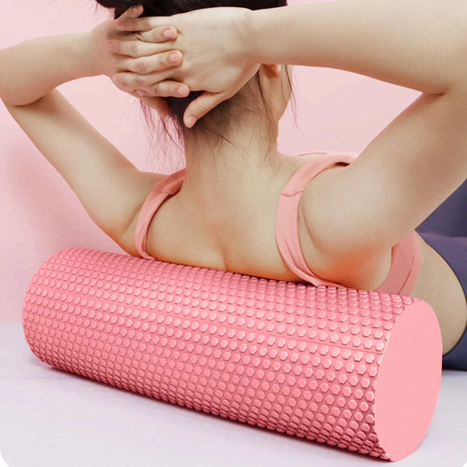 Innovative Home Gym Accessory with Foam Roller - Pink Plastic - Industrial Grade Model 1B4885