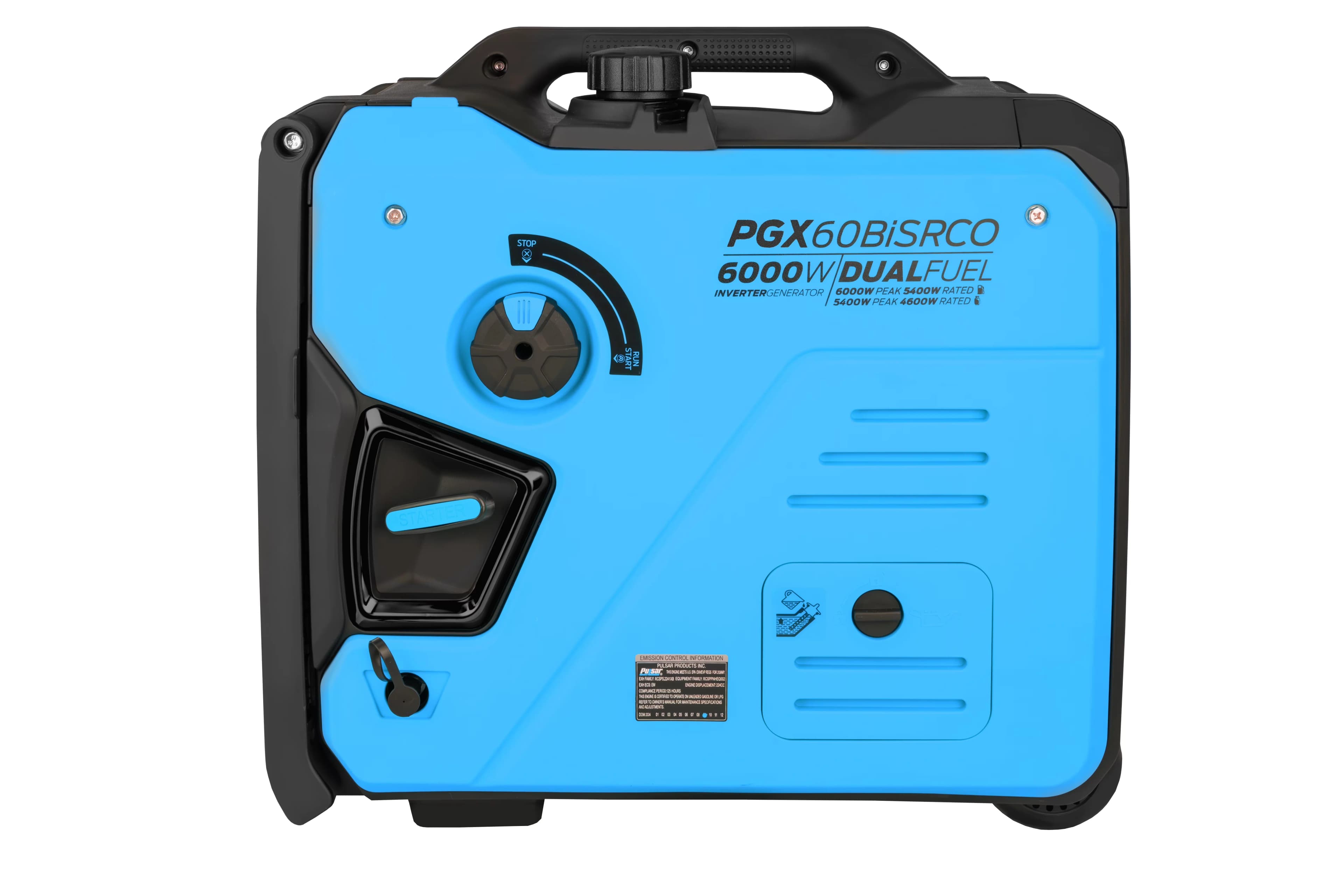 Modern Generator with 6000W, Low Oil Shutdown, 6000W Dual Fuel Inverter - Model 6F35C7