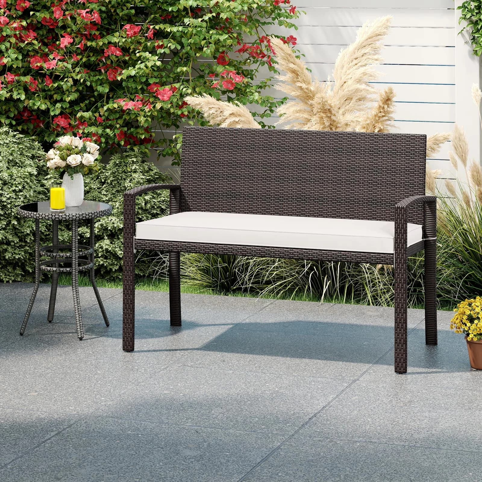 Patio Chair Modern - Rattan White Person - Durable Build Model 087E0D