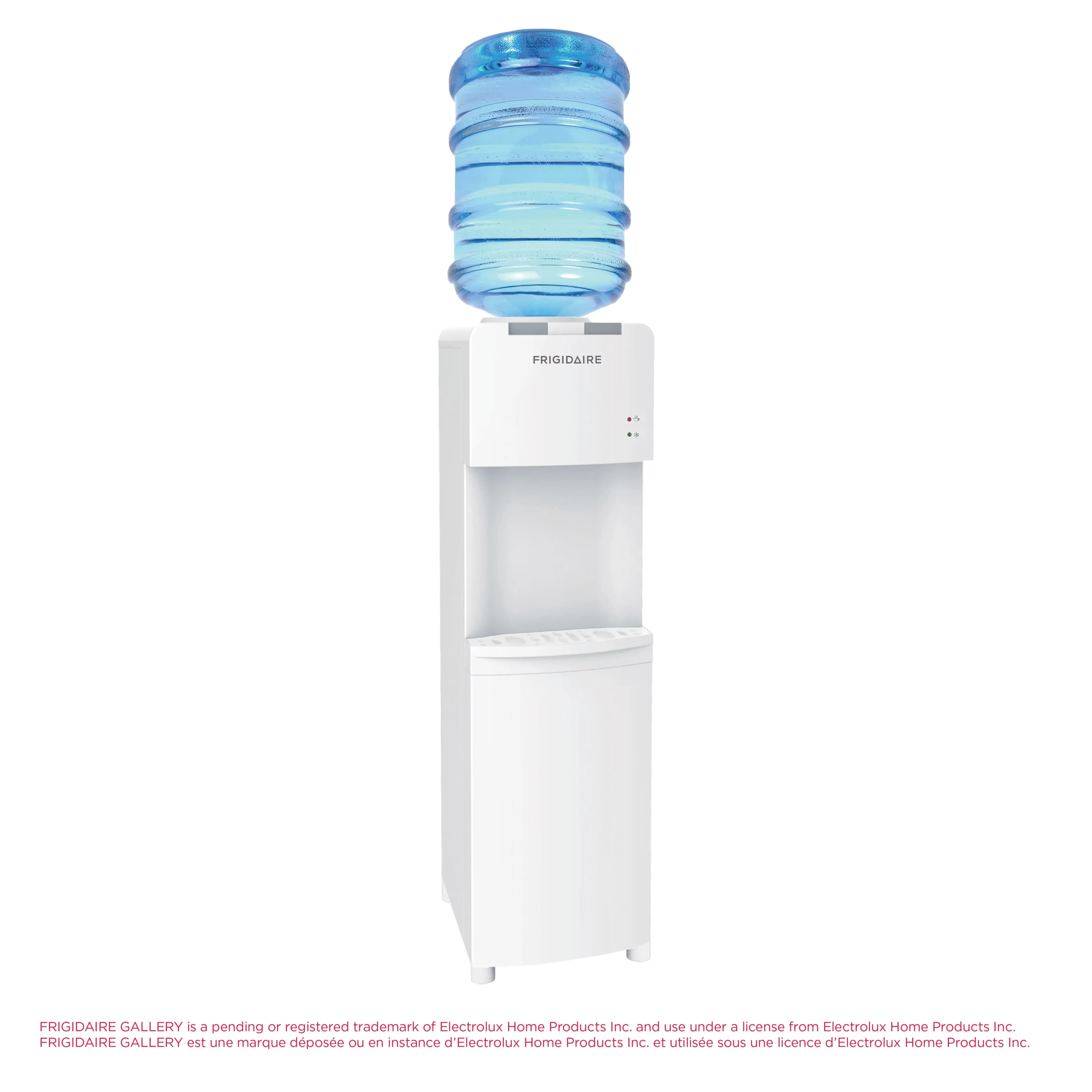 Innovative Water Filtration with Temperature Control, Energy Saving, Top Load Hot and Cold Dispenser - White Stainless Steel Model 27CE26