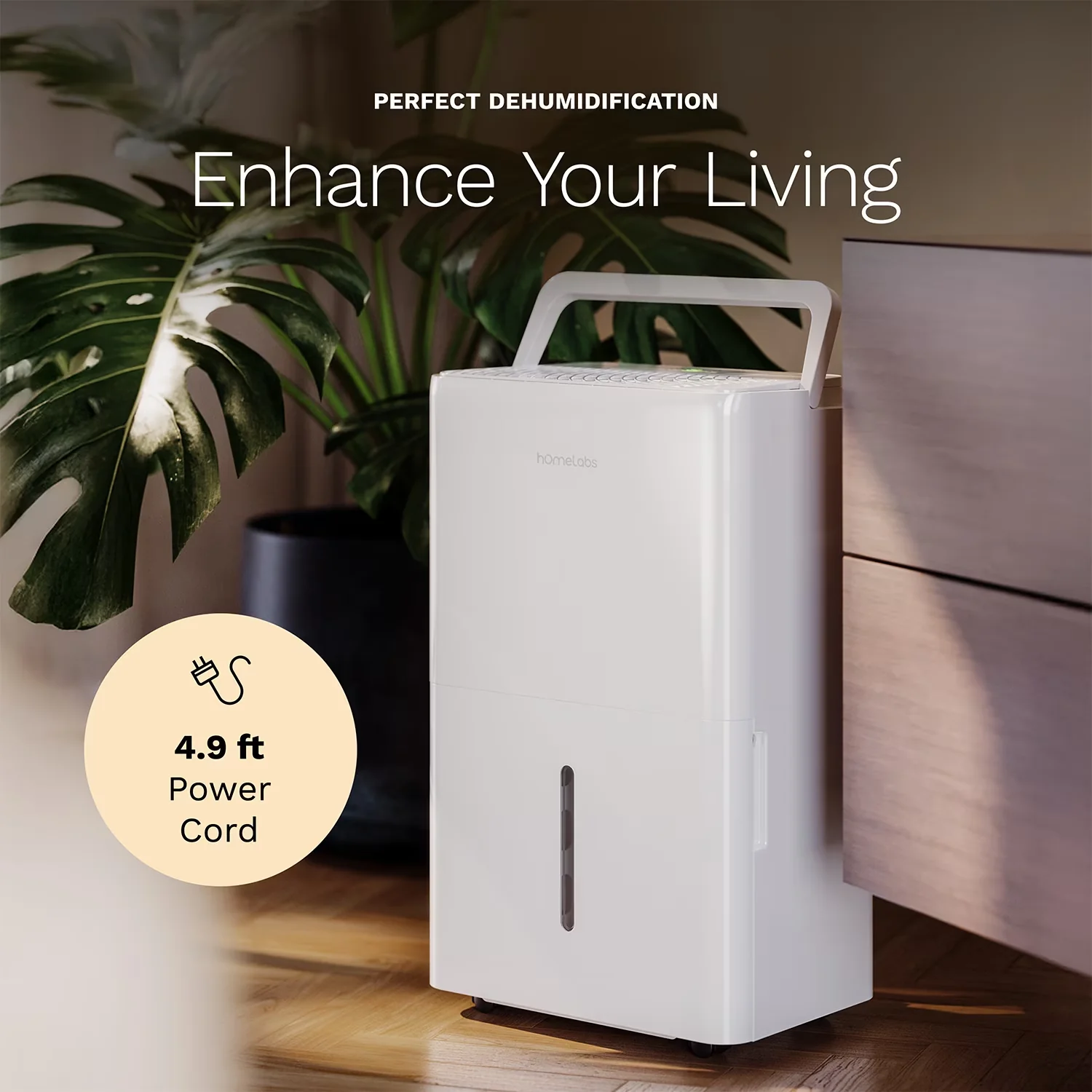 Essential Dehumidifier with Bucket Full Indicator, Automatic Defrost Control - Model A4D579