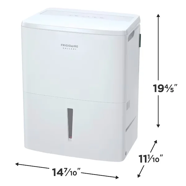Stylish Dehumidifier with Gallery 2-in-1 35 Pint, White - White - Durable Build Model B946E2