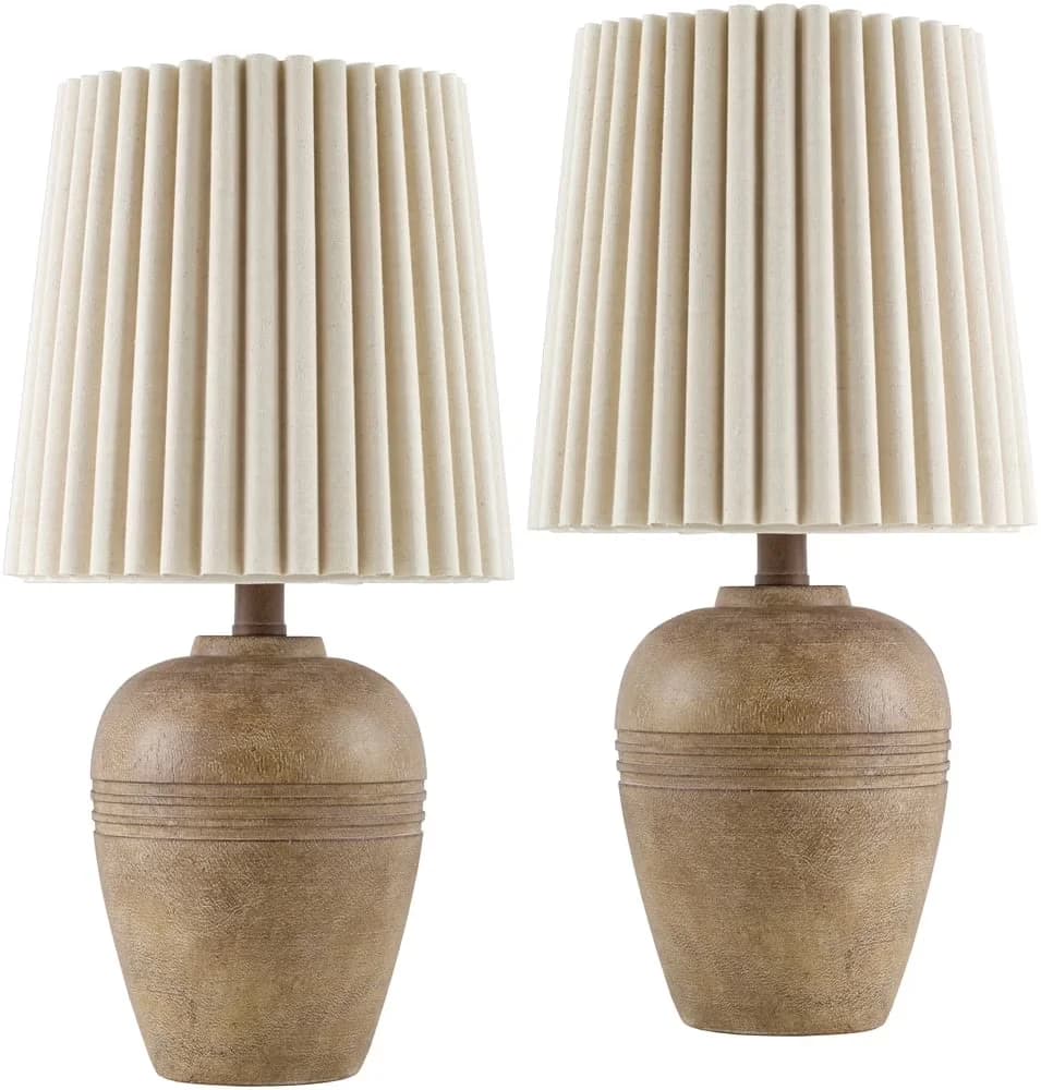 Lamp Set Professional with Incandescent, Traditional, Brown - Brown Resin Model 248286