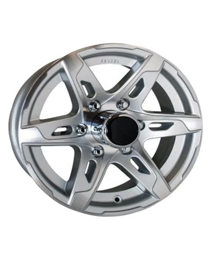 Wheels And Rim Durable with T10, Load Capacity: 2150 lbs, Bolt Pattern=5 on 4.5" - Silver Aluminum Model 47BD21