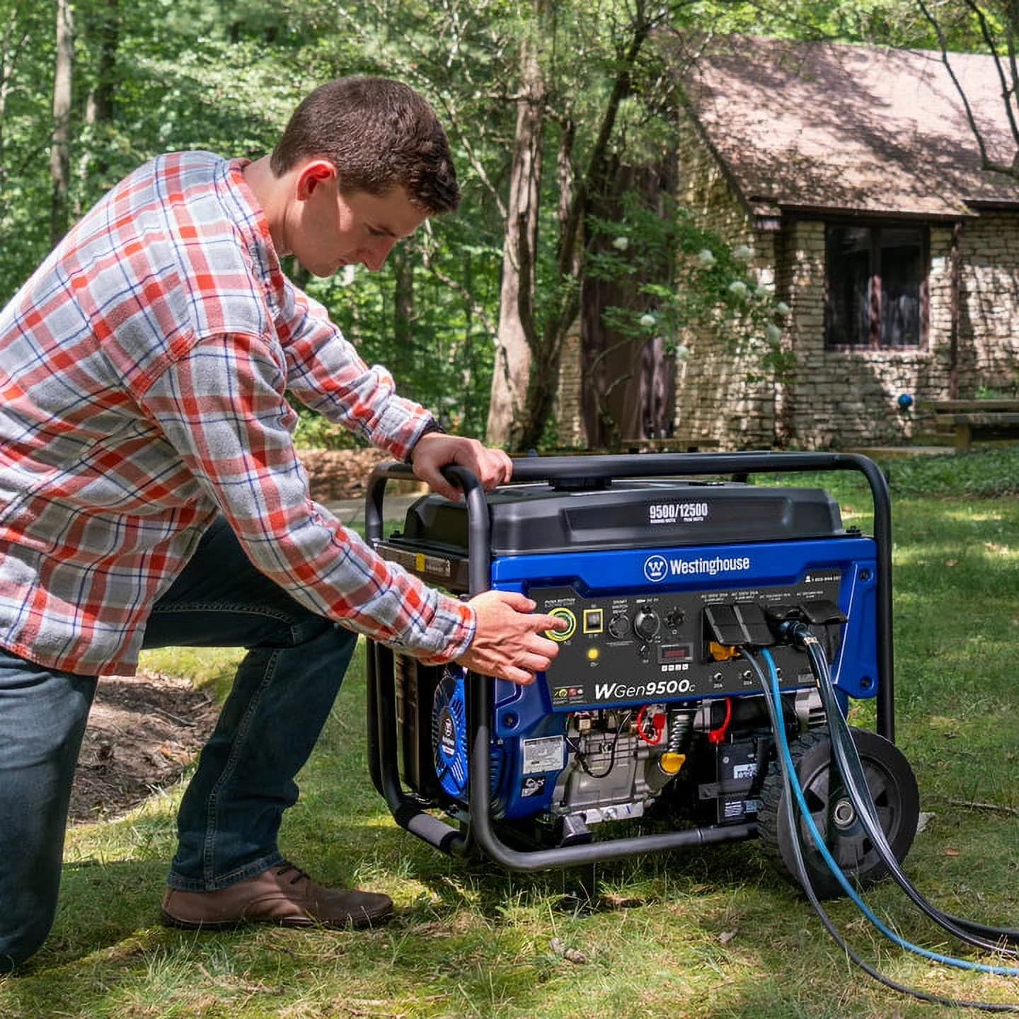 Reliable Generator with Hour Meter, Co Shut-Off, Built-In Fuel Gauge - Peak Model 3DDA0A