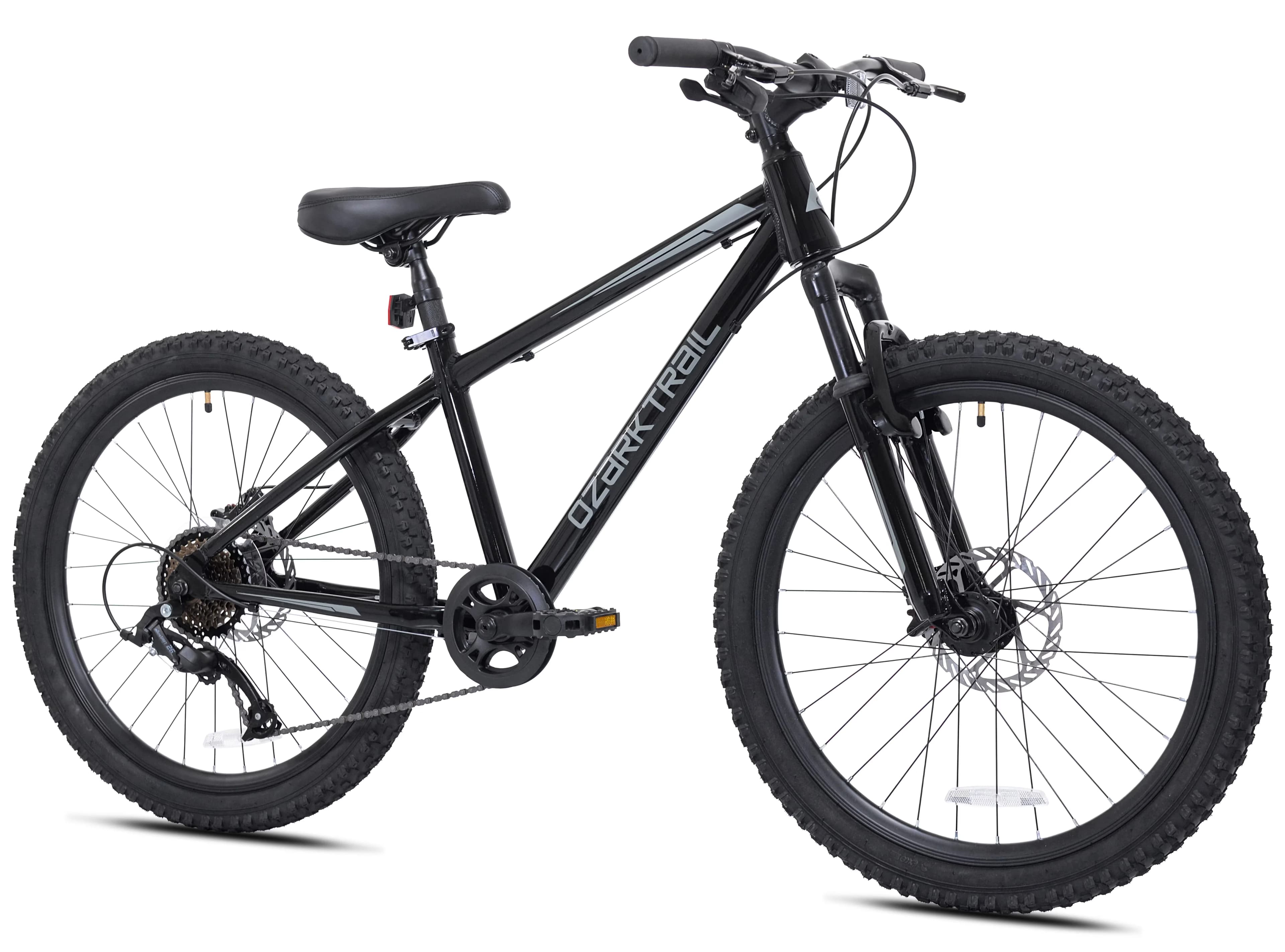 Mountain Bike Durable with Adjustable Seat Height, 8 Speed, Black - Black Model 4F0B4A
