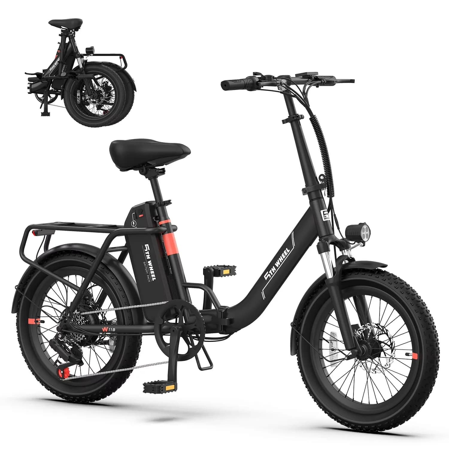 Versatile Electric Bike with 500W, 48V, Adjustable Handlebar Height - Black Model 1A73D0