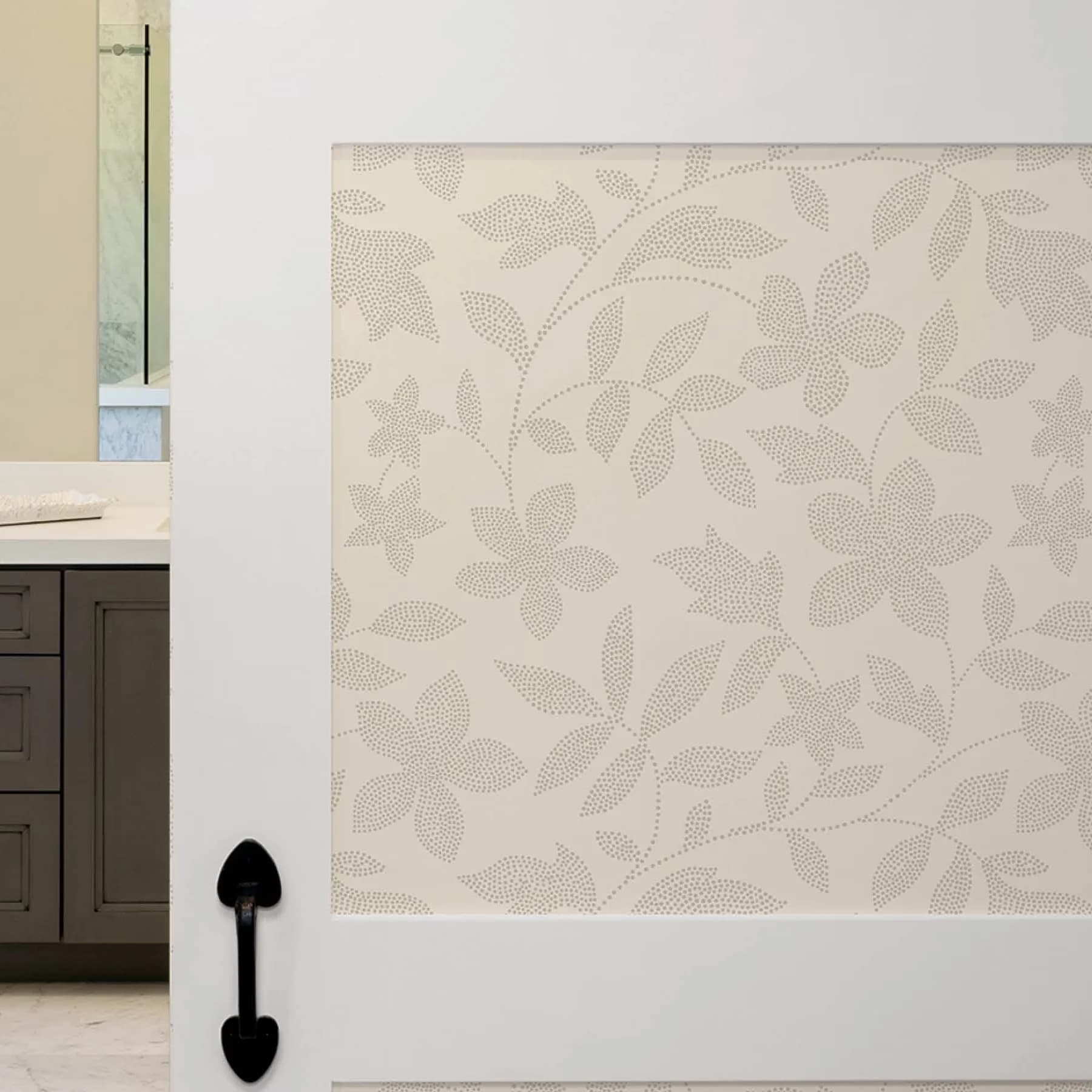 Efficient Wallpaper with Removable, Washable, 1 Count - Beige Pvc Free Model 90BEA5