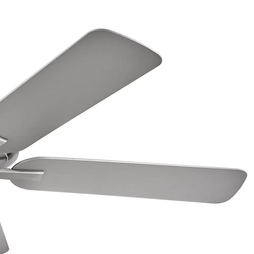 Quality Ceiling Fan with Traditional, Remote Controlled, Family: Metro - Silver No Shade Model 56DFED