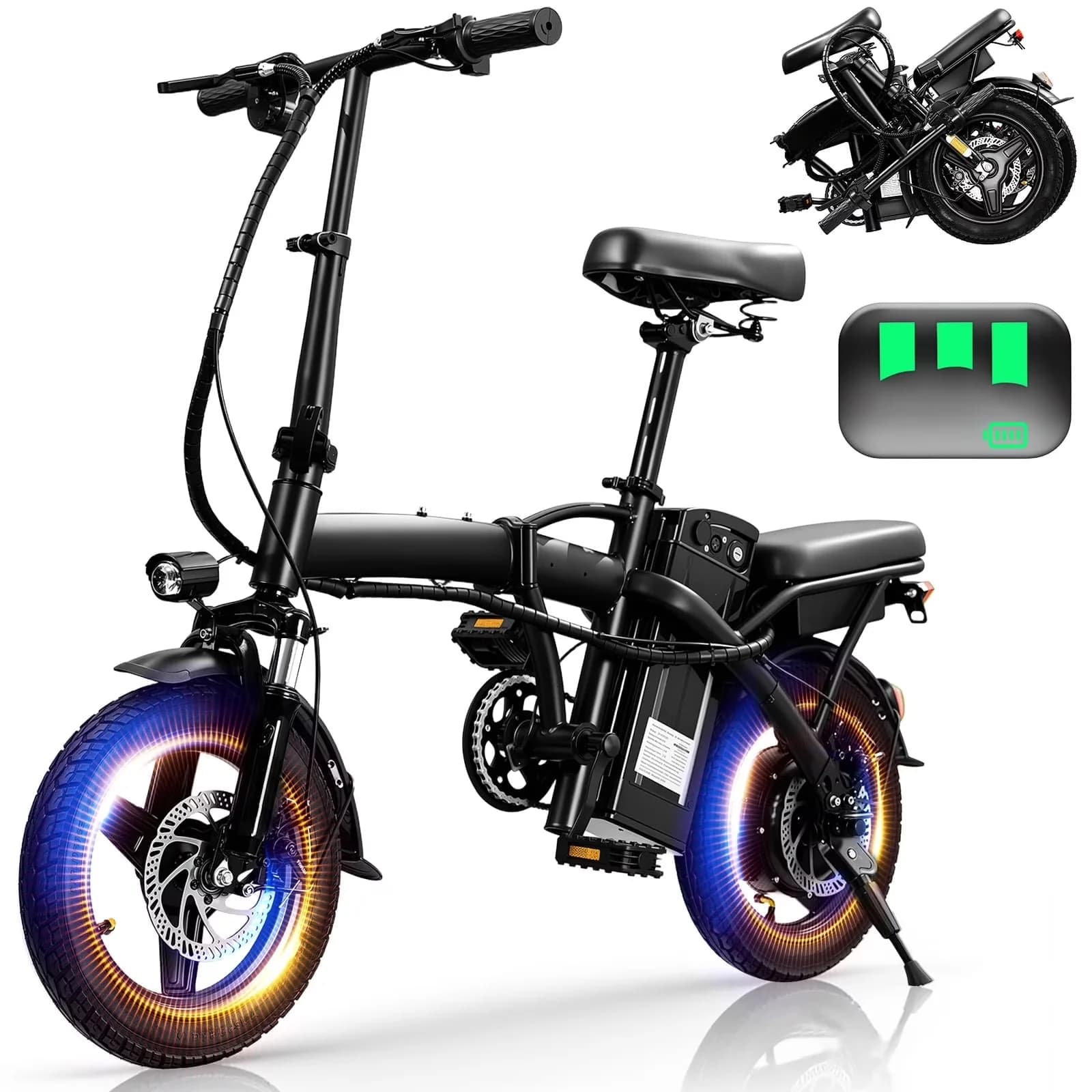 Premium Electric Bike with Battery, LED, 400W - 48V - Satisfaction Guaranteed Model 9661BE