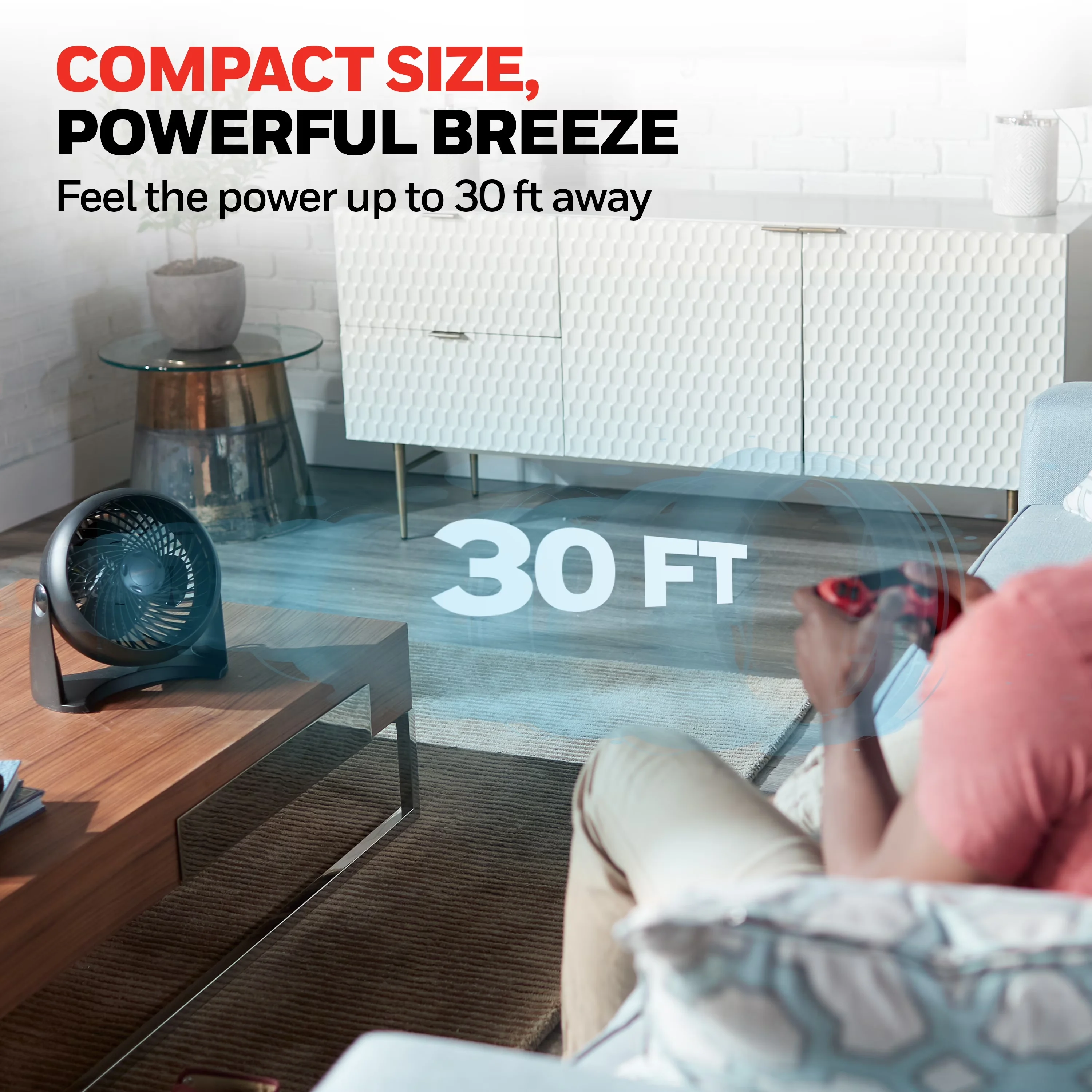 Classic Fans In Cooling with Rotating Head, 30ft. Air Circulation Power - Plastic Model E67344