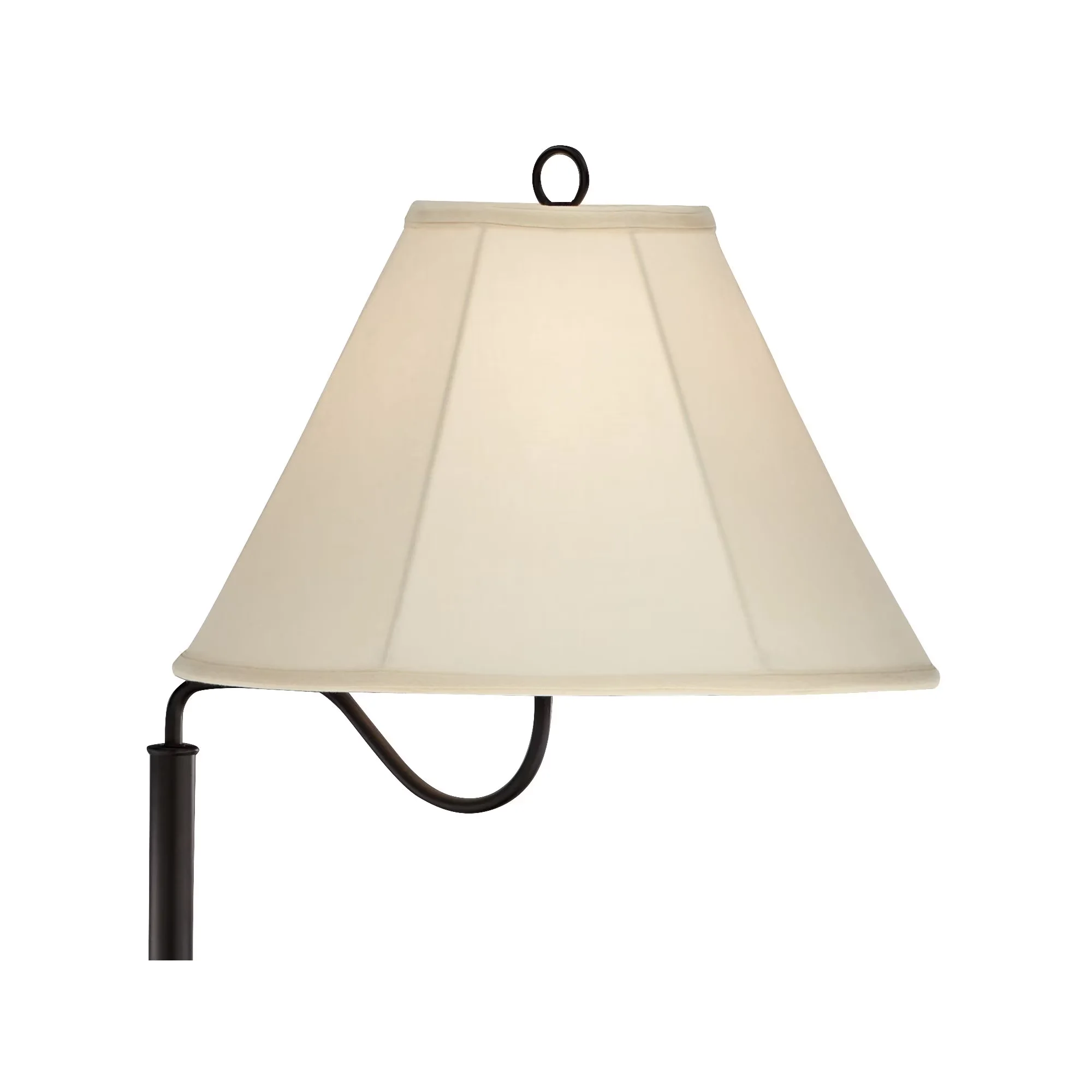 Modern Floor Lamp with LED, Swing Arm Lamps, Marville Mission Rustic Farmhouse - Wood Brown Model BD4841