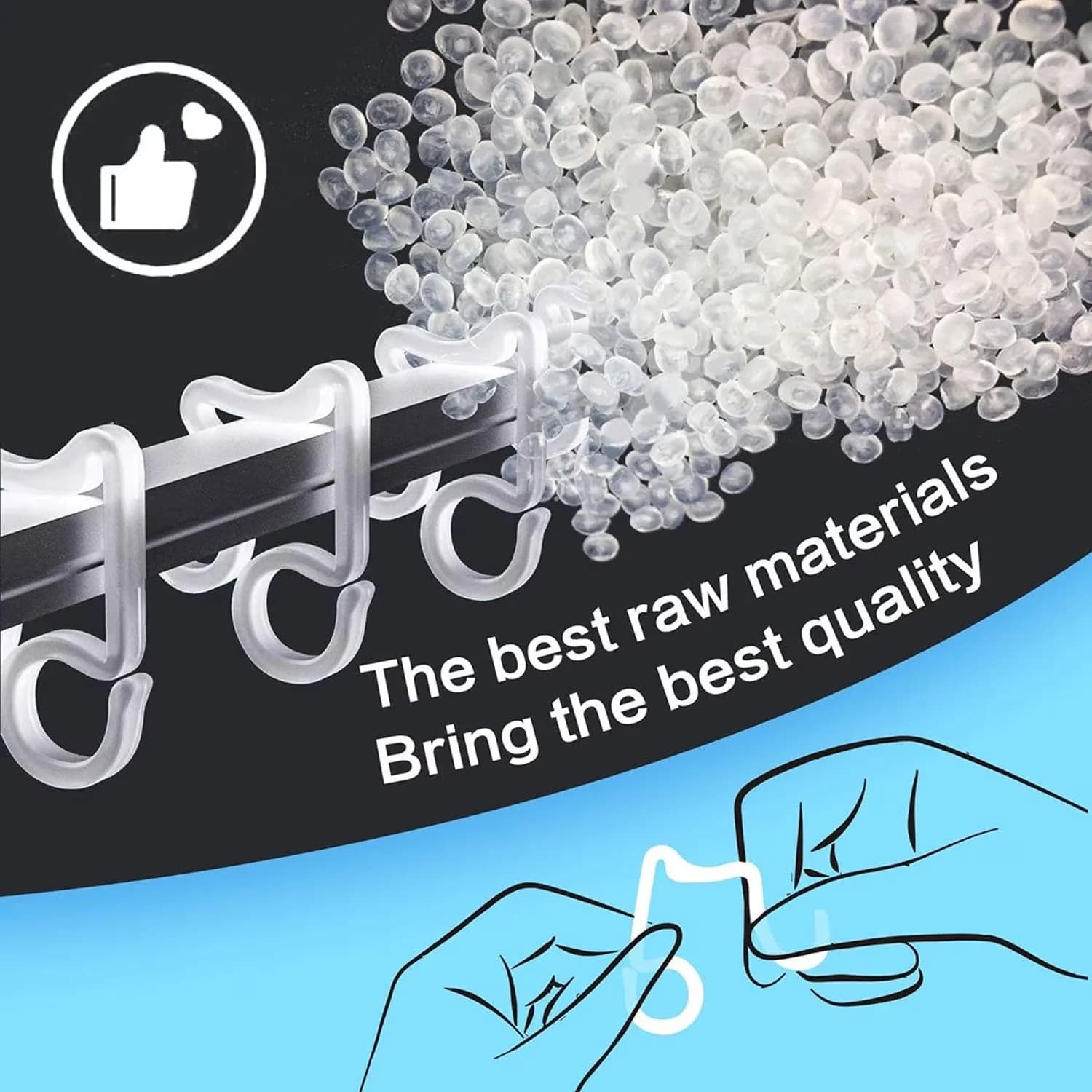 Classic Fastener with Durable, DURABLE AND EASY TO INSTALL - White High Toughness Plastic for Outdoor Model D8F20B