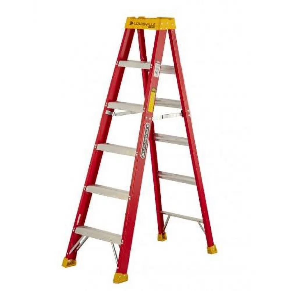 Professional Ladders And Step Stool with Hinged, Type Ia - Fiberglass 6' Model 39EEFF