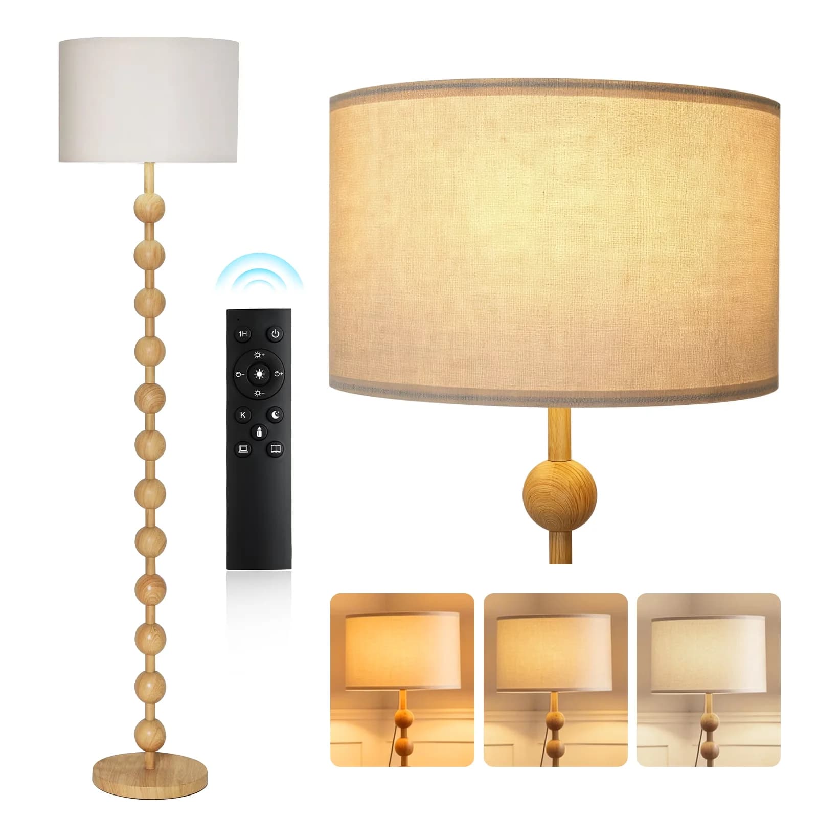 Reliable Floor Lamp with Farmhouse, Standard Lamps, 67" Modern Farmhouse - Resin Brown Model 50DB87