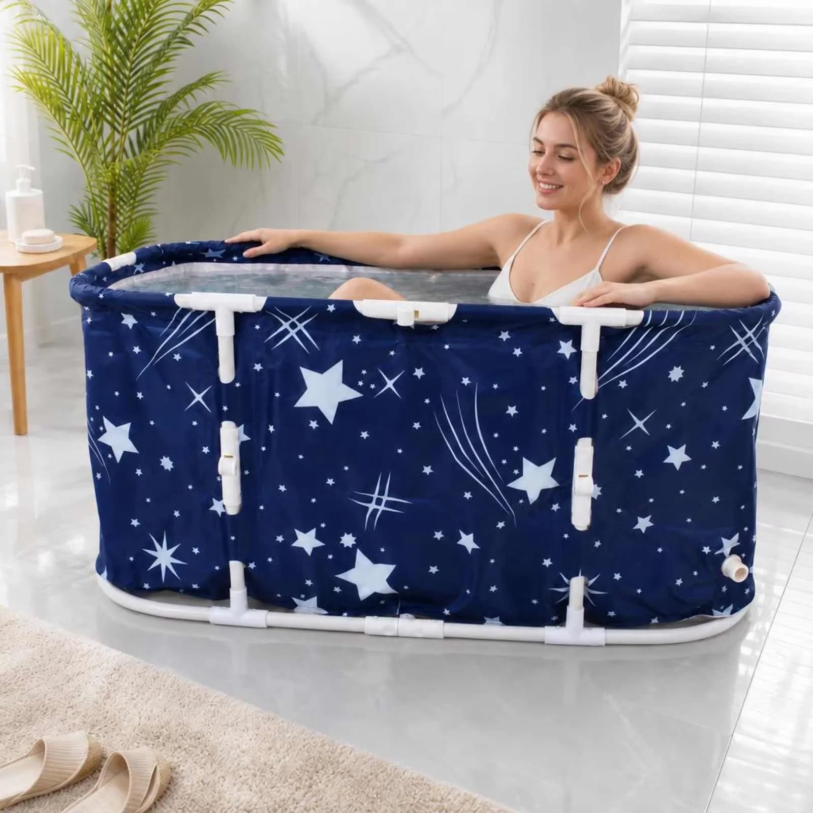 Stylish Bathroom Renovation with Free Standing, Easy To Install, Hot And Cold - Pvc Material Model A2AE78