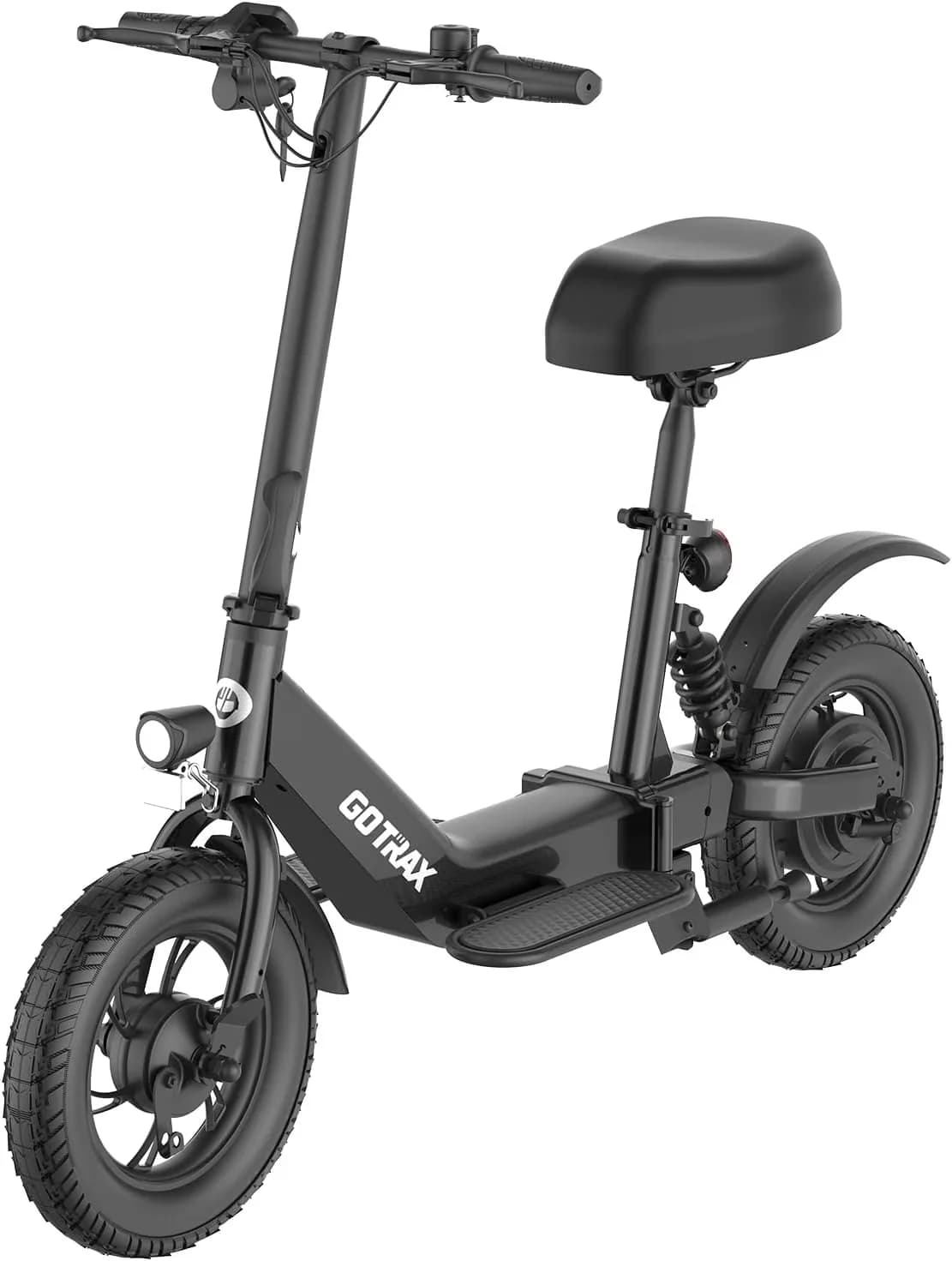 Versatile Scooter with 350W, Portable, Seat - Aluminum Alloy Black - Standard Series Model 217A40