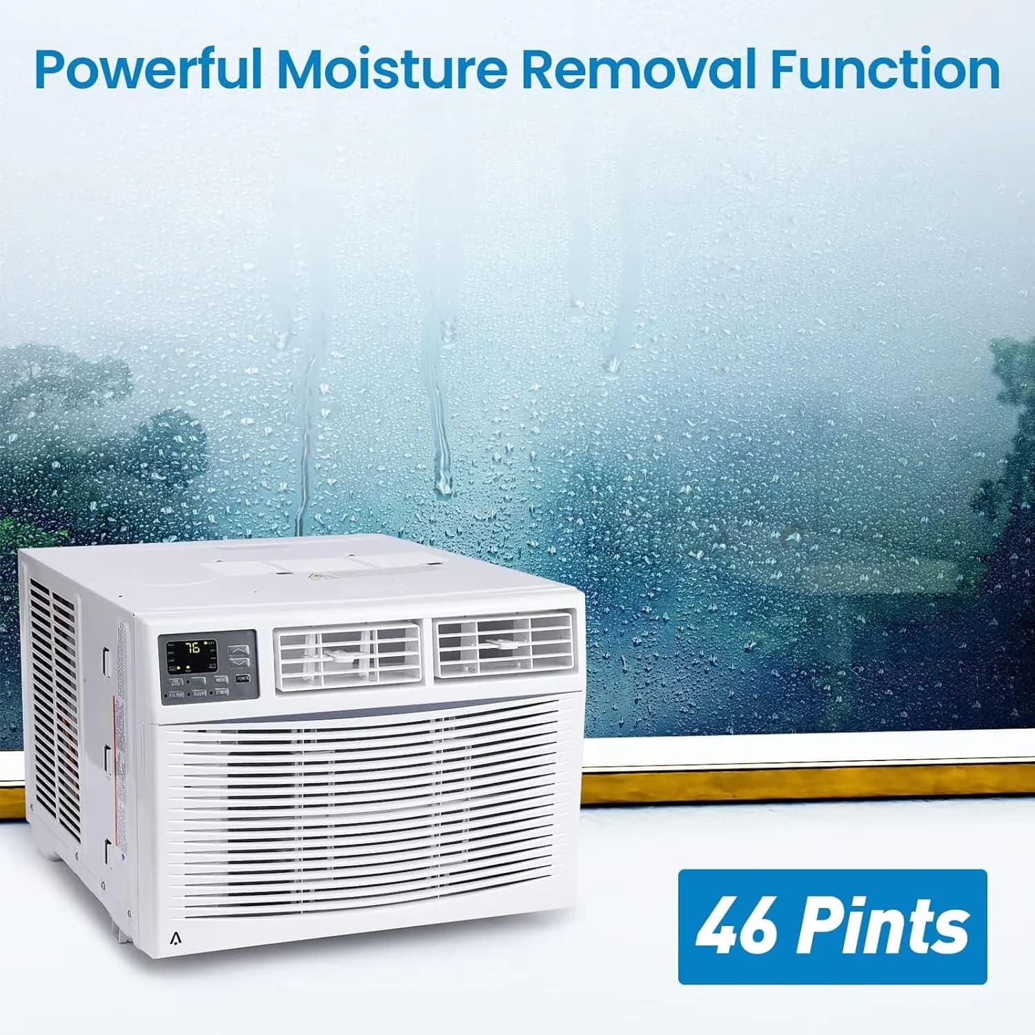 Stylish Air Conditioner with Timer, Wi-Fi Capable, Sleep Mode - BTUs - Modern Design Model A5BCF6