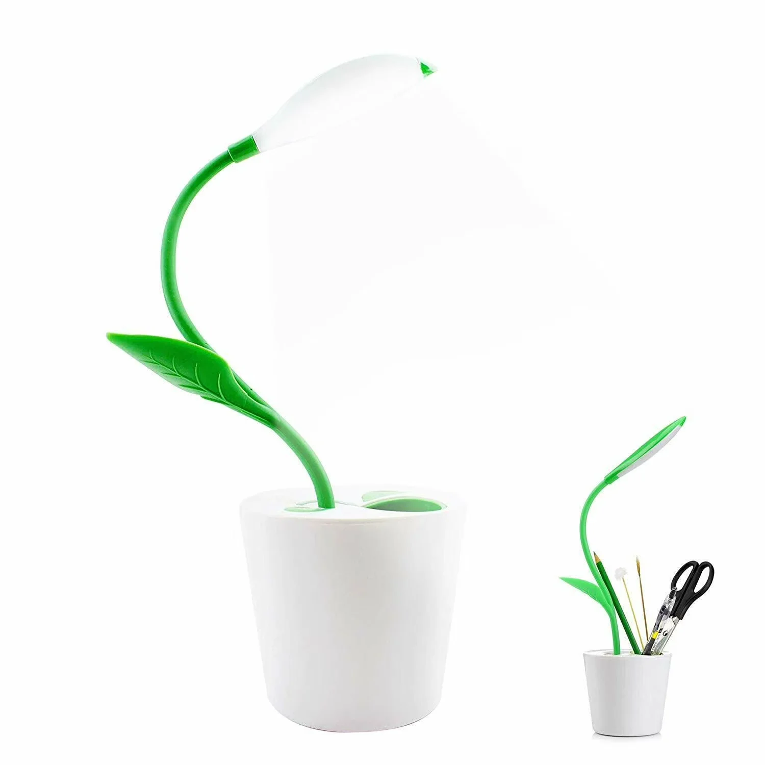 Classic Desk Lamp with LED, Battery - Green, White, Multicolor KT00207 Model 023D81