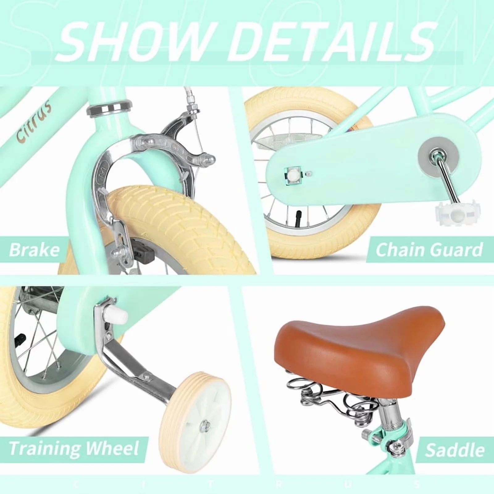 Stylish Road Bike with Adjustable Handlebar Height, Adjustable Seat Height - Green Model 3B9D39