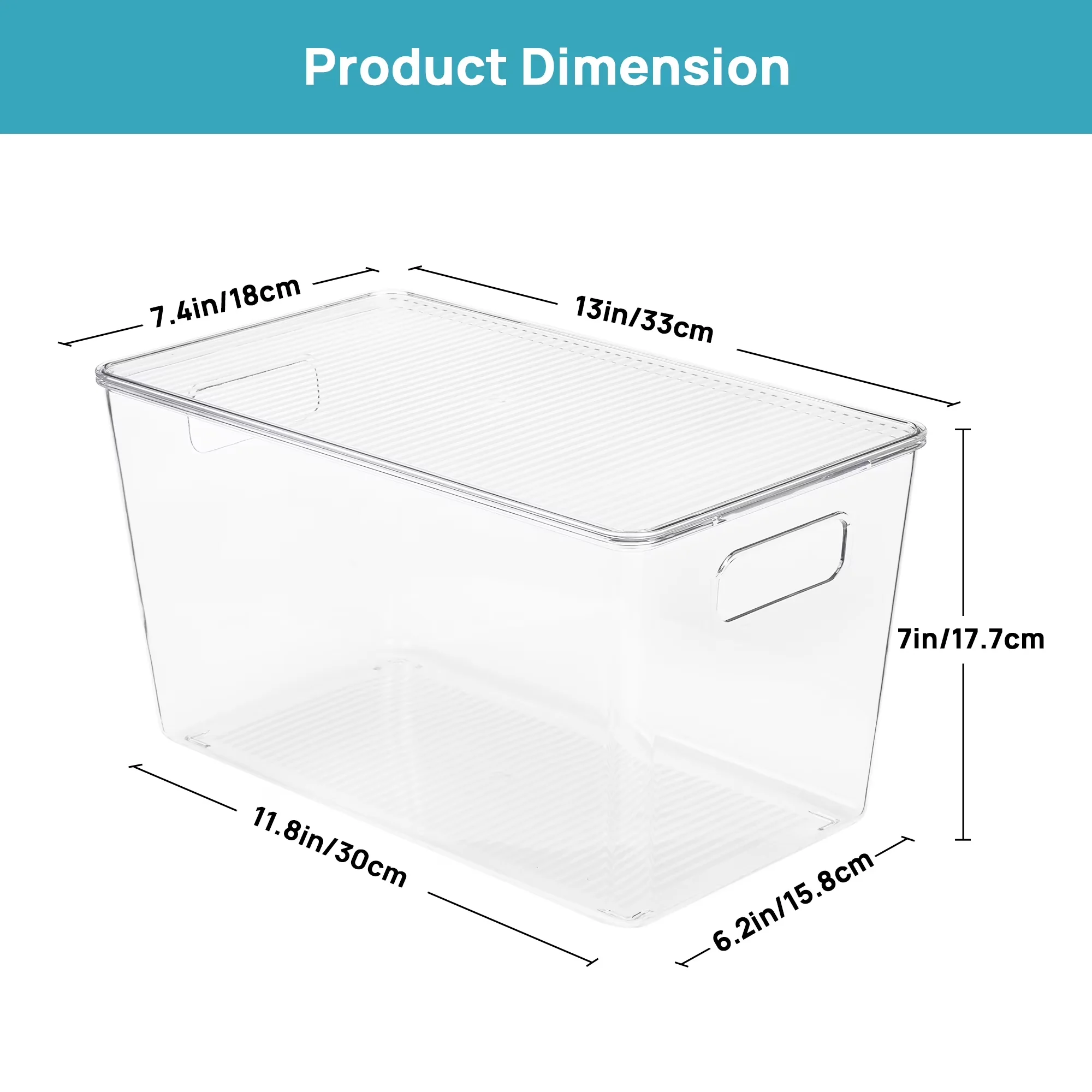 Garage Storage Supply Versatile with Stackable, Lids - Xl : 4 Pack With Lids Plastic for Kitchen Model FA2C17