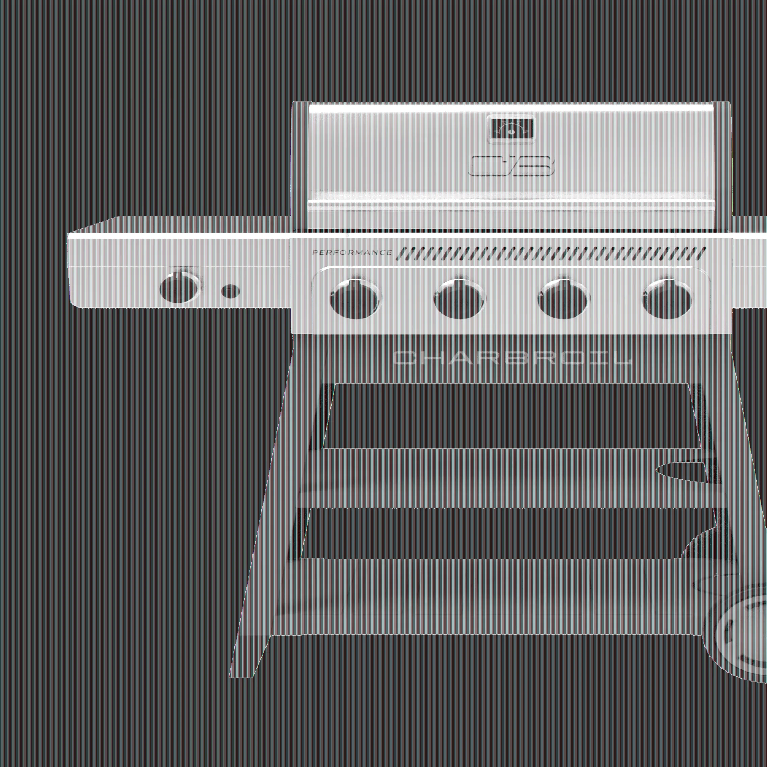 Gas Grill Essential with Tool Holder, Warming Rack - Heavy Duty Steel Gray Model 0DA0CA
