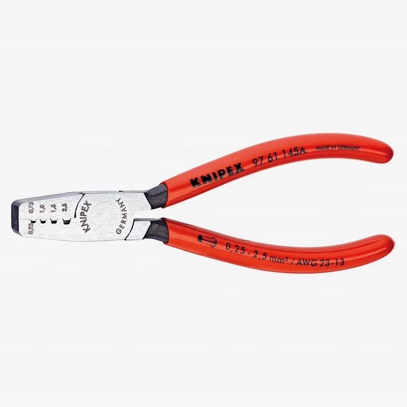 Efficient Woodworking with Insulated, Material Vanadium Steel, for Crimping in Marked Trapezoid - Red 5-3/4\" L Model 0F6BE3