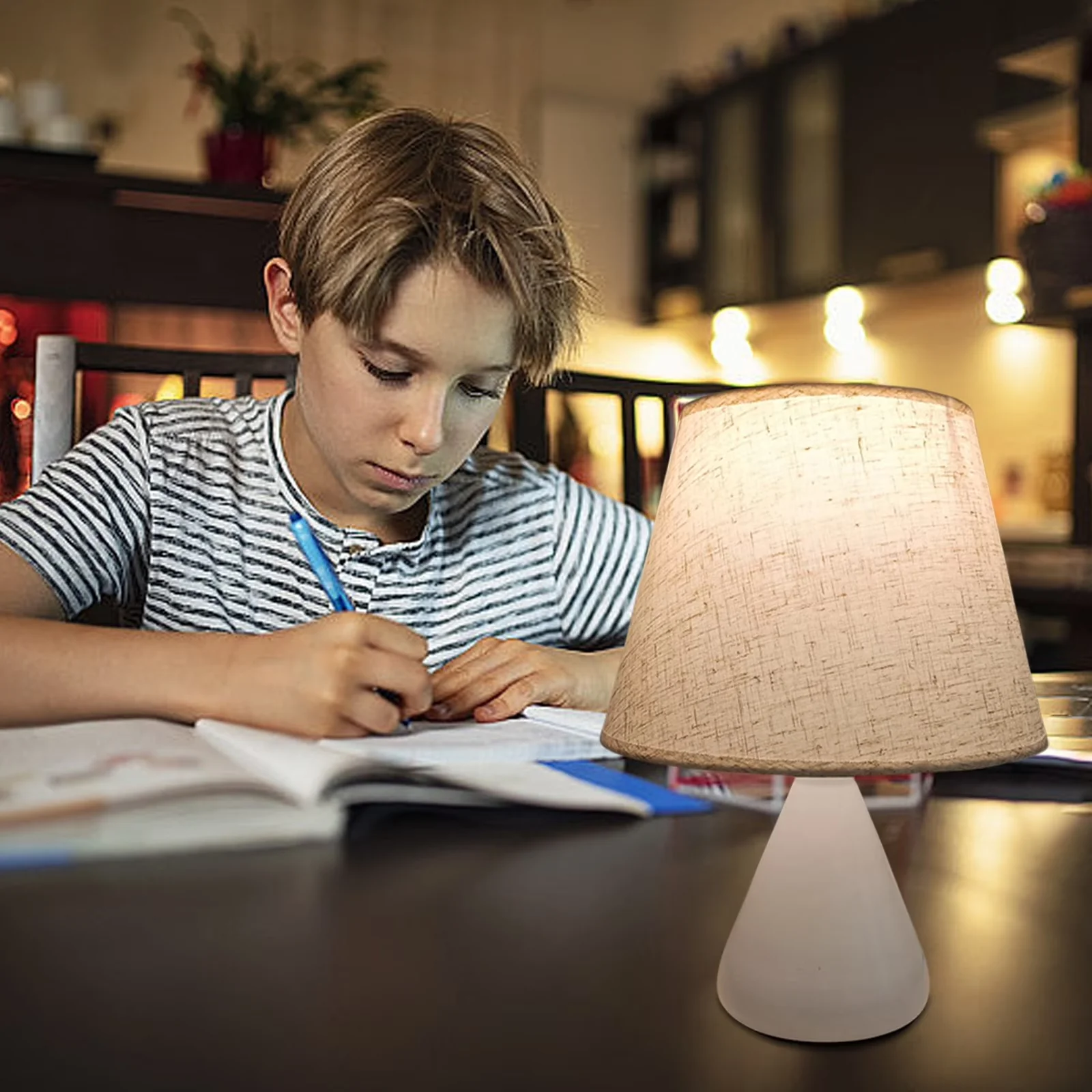 Reliable Lamp with LED, Battery, Eclectic - Metal White for Living Room, Bedroom Model 3F4C54
