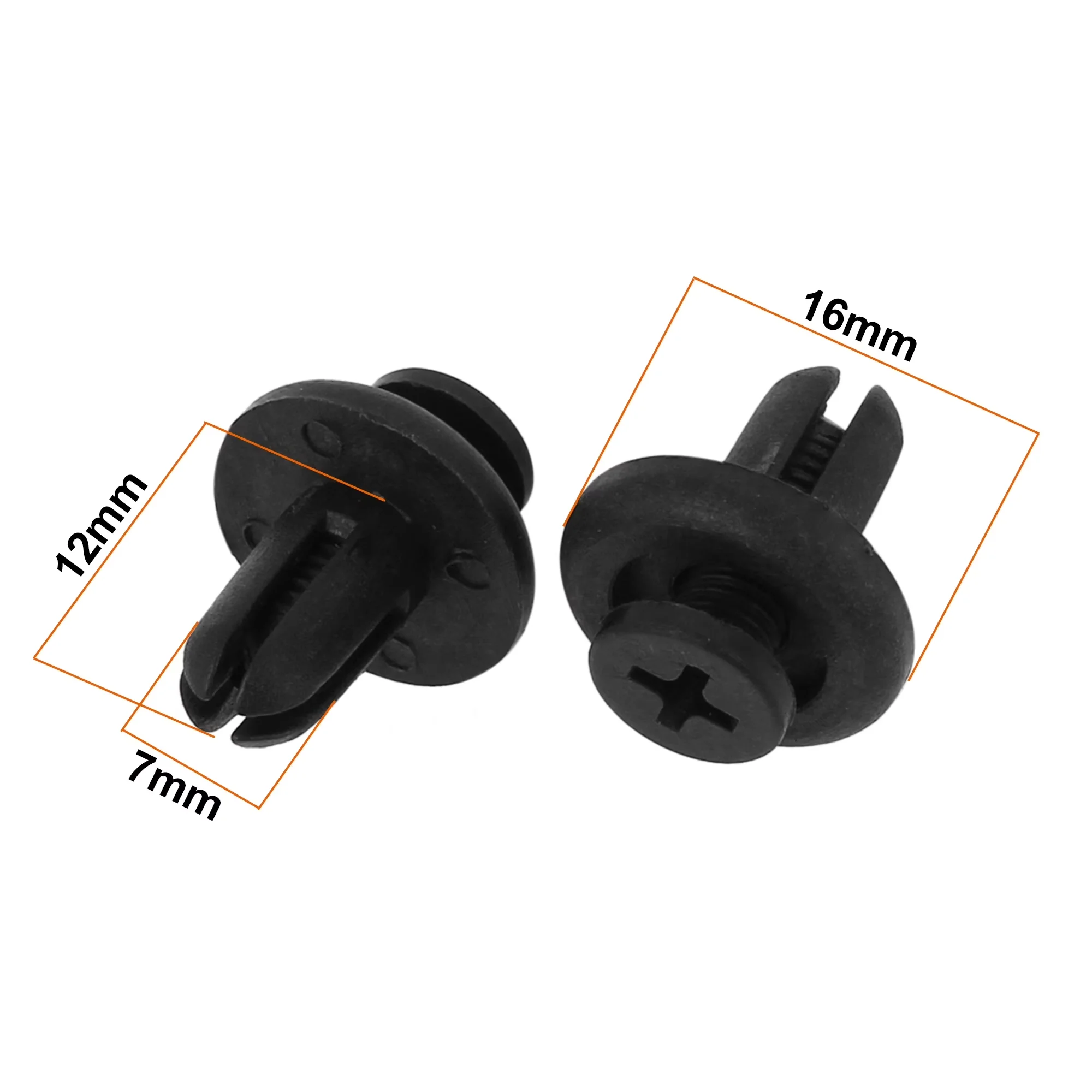 Sleek Fastener with Material: Plastic; Color: Black, Light weight and excellent insulation - Plastic Black Model C58D67