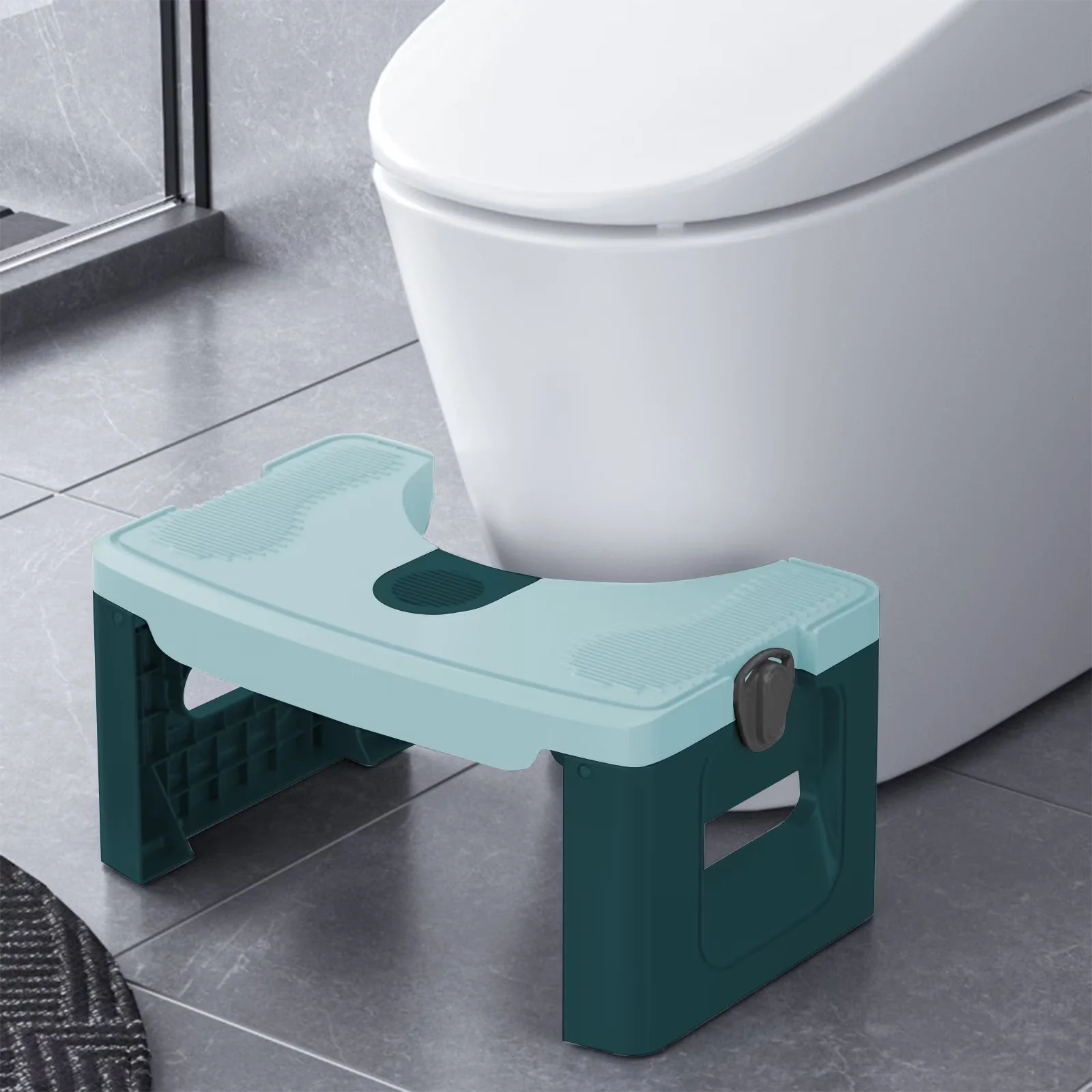 Efficient Ladders And Step Stool with Foldable, Toilet - Toilet Stool; Stool For Toilet; Potty Squatty Stool For Adults; Poop Stool... Model A204AD