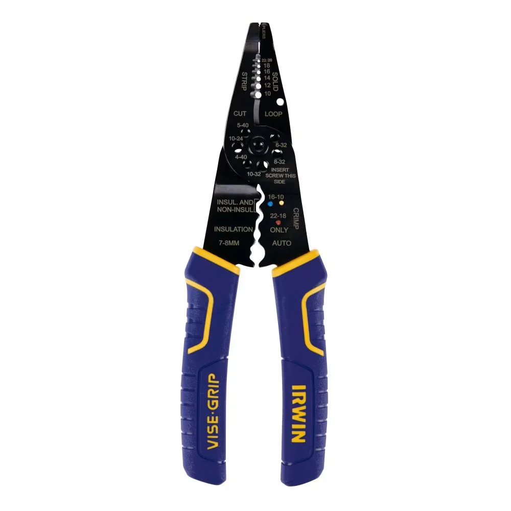 Pro Tool Efficient with Handheld, Use as a stripper, crimper, or cutter - Black Model 60474A